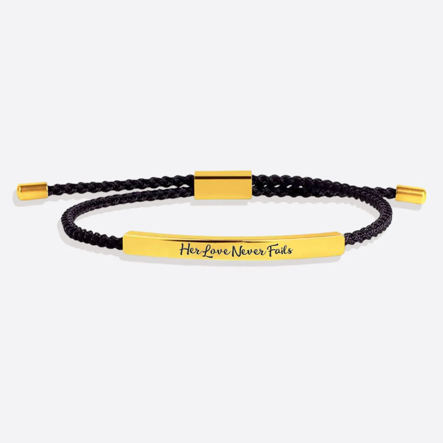 Her Love Never Fails Tube Bracelet
