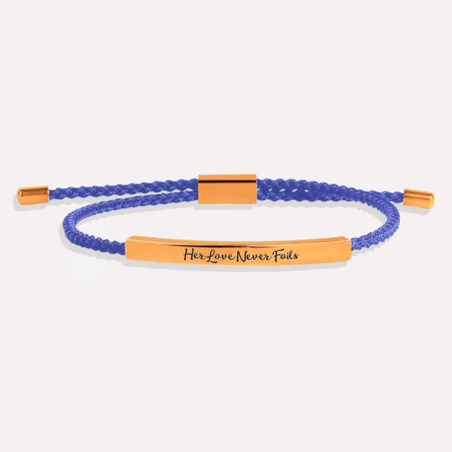 Her Love Never Fails Tube Bracelet