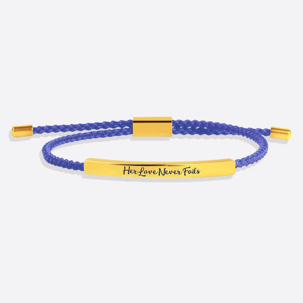 Her Love Never Fails Tube Bracelet