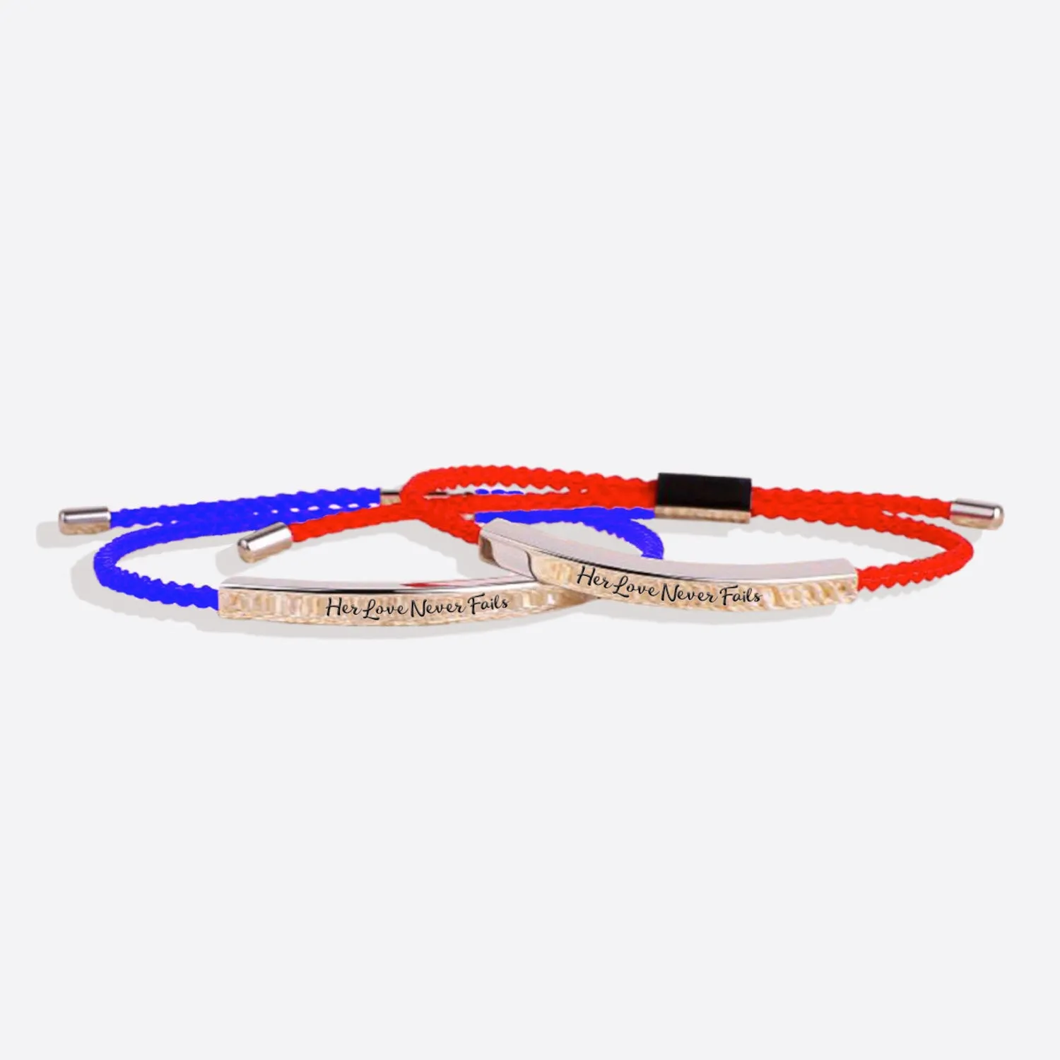 Her Love Never Fails Tube Bracelet