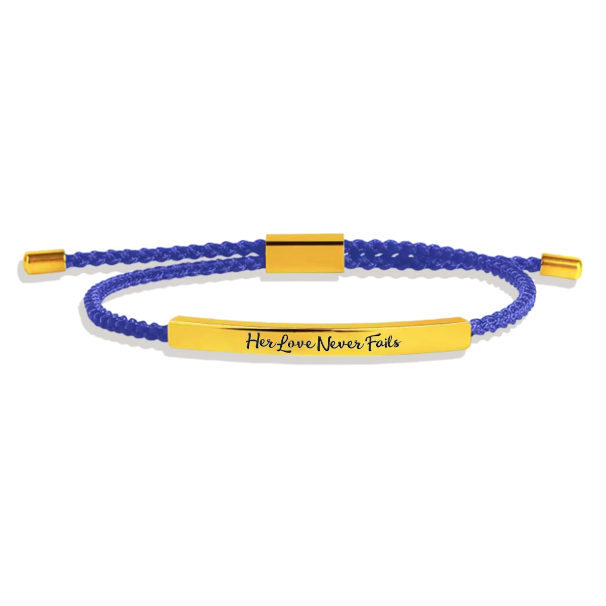 Her Love Never Fails Tube Bracelet