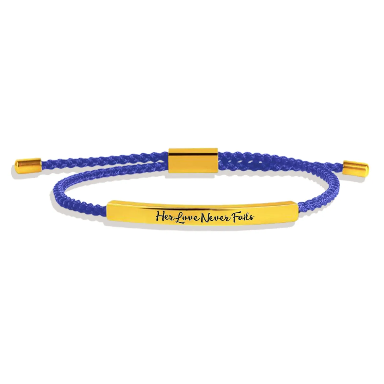 Her Love Never Fails Tube Bracelet