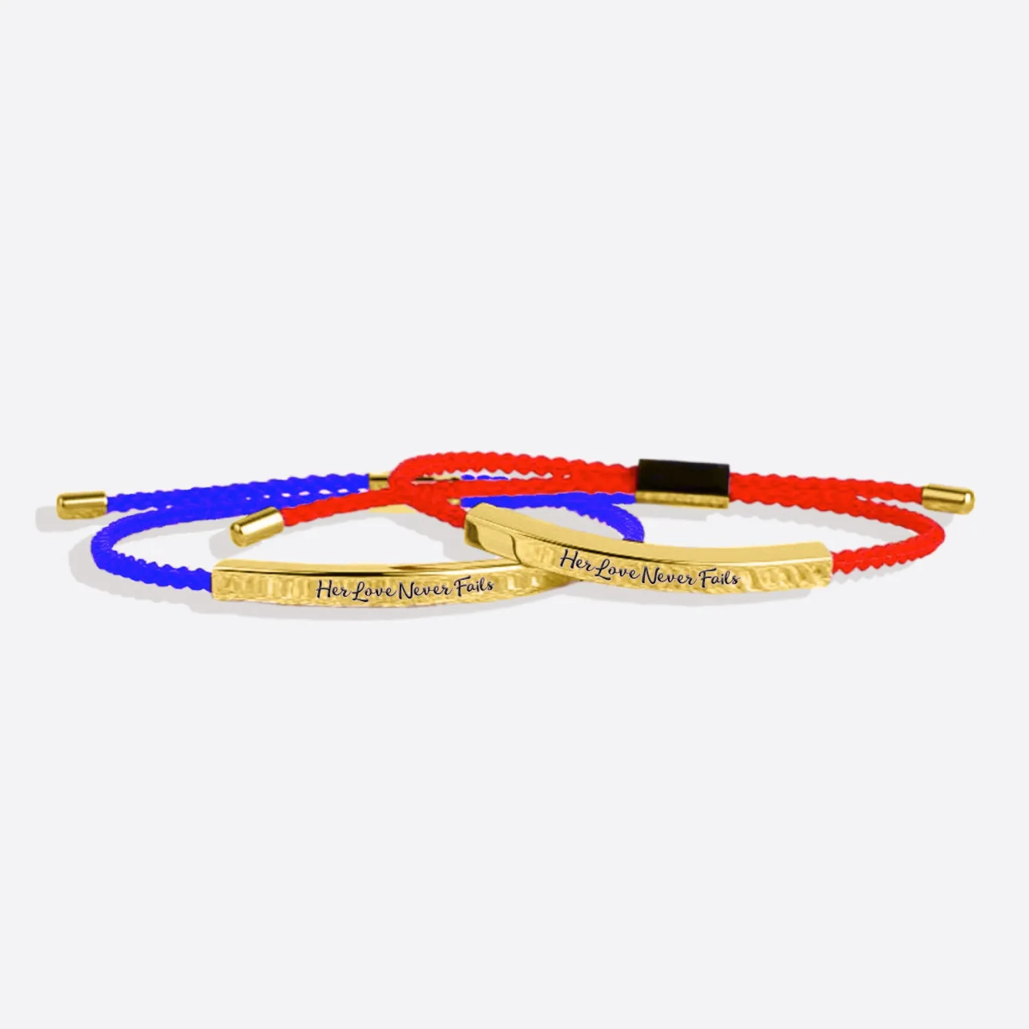 Her Love Never Fails Tube Bracelet