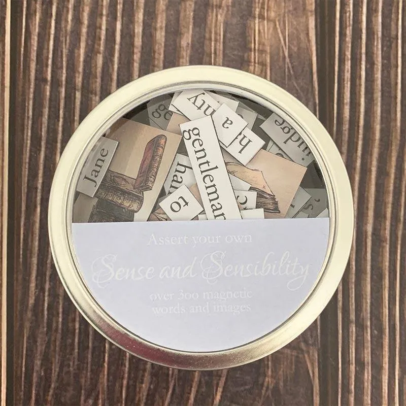 Jane Austen Magnetic Words - "Assert your own Sense and Sensibility"
