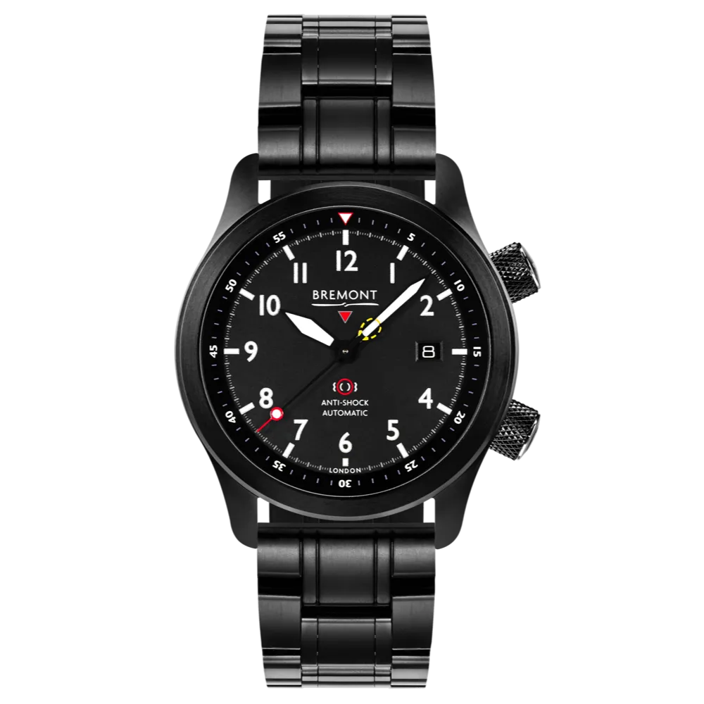MBII Custom DLC, Black Dial with Blue Barrel & Open Case Back