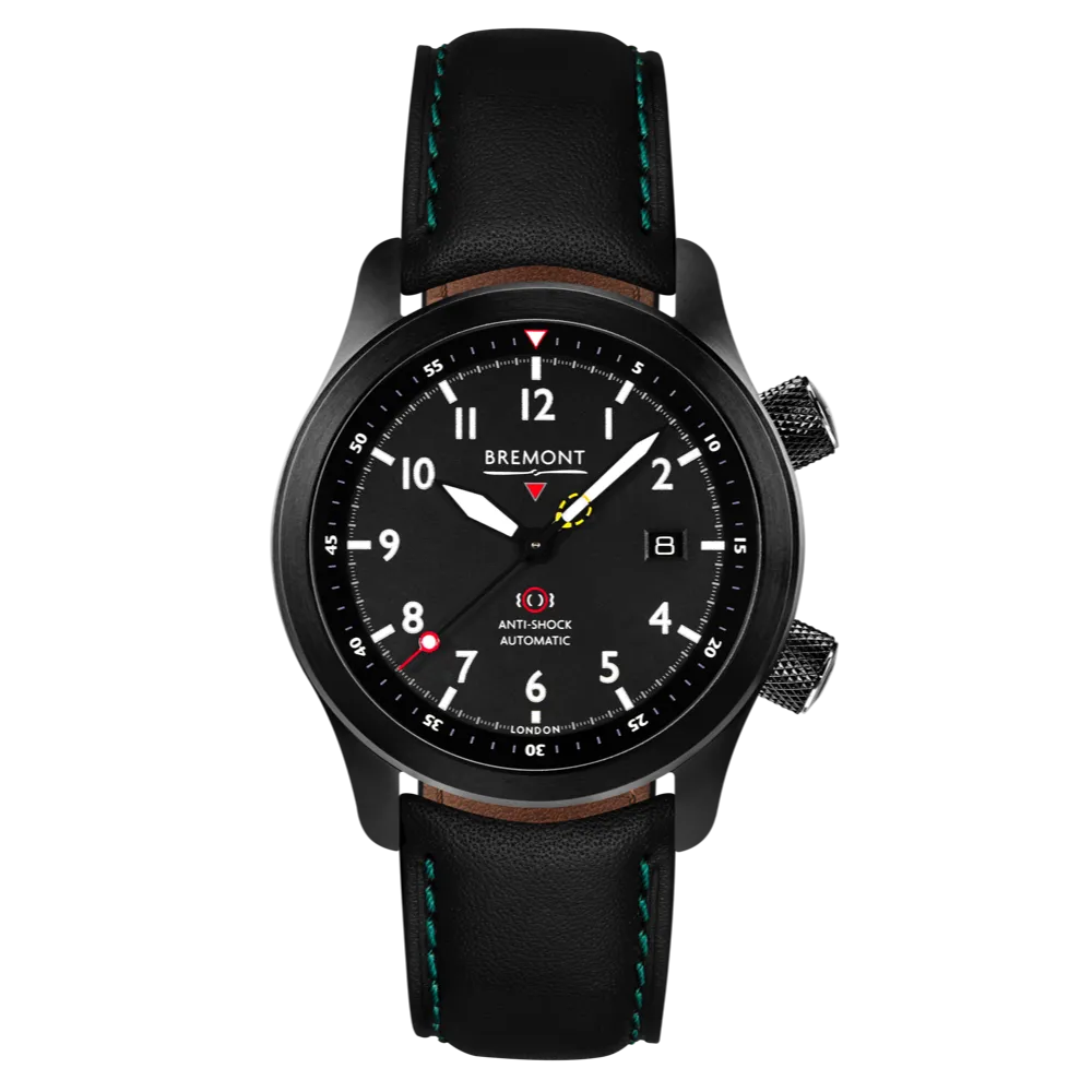 MBII Custom DLC, Black Dial with Blue Barrel & Open Case Back