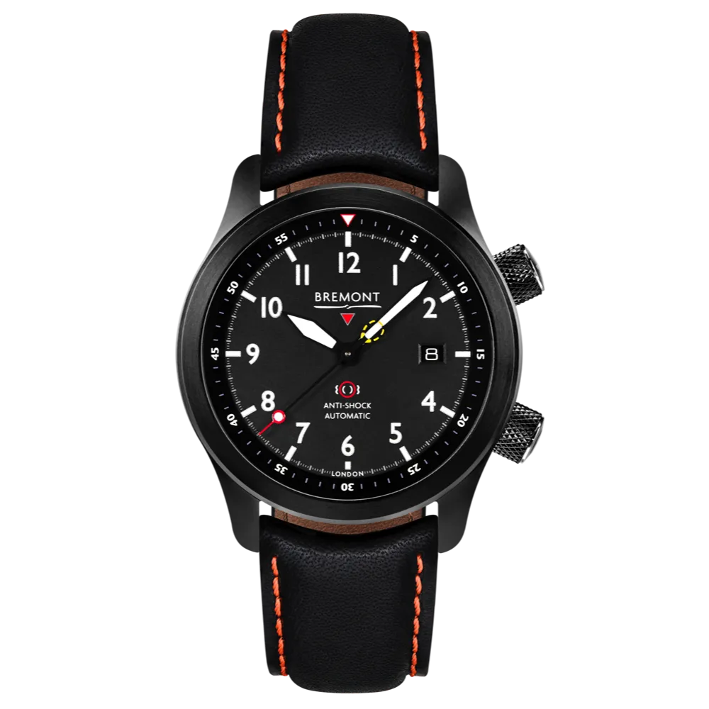 MBII Custom DLC, Black Dial with Blue Barrel & Open Case Back