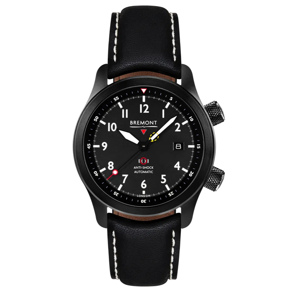 MBII Custom DLC, Black Dial with Blue Barrel & Open Case Back