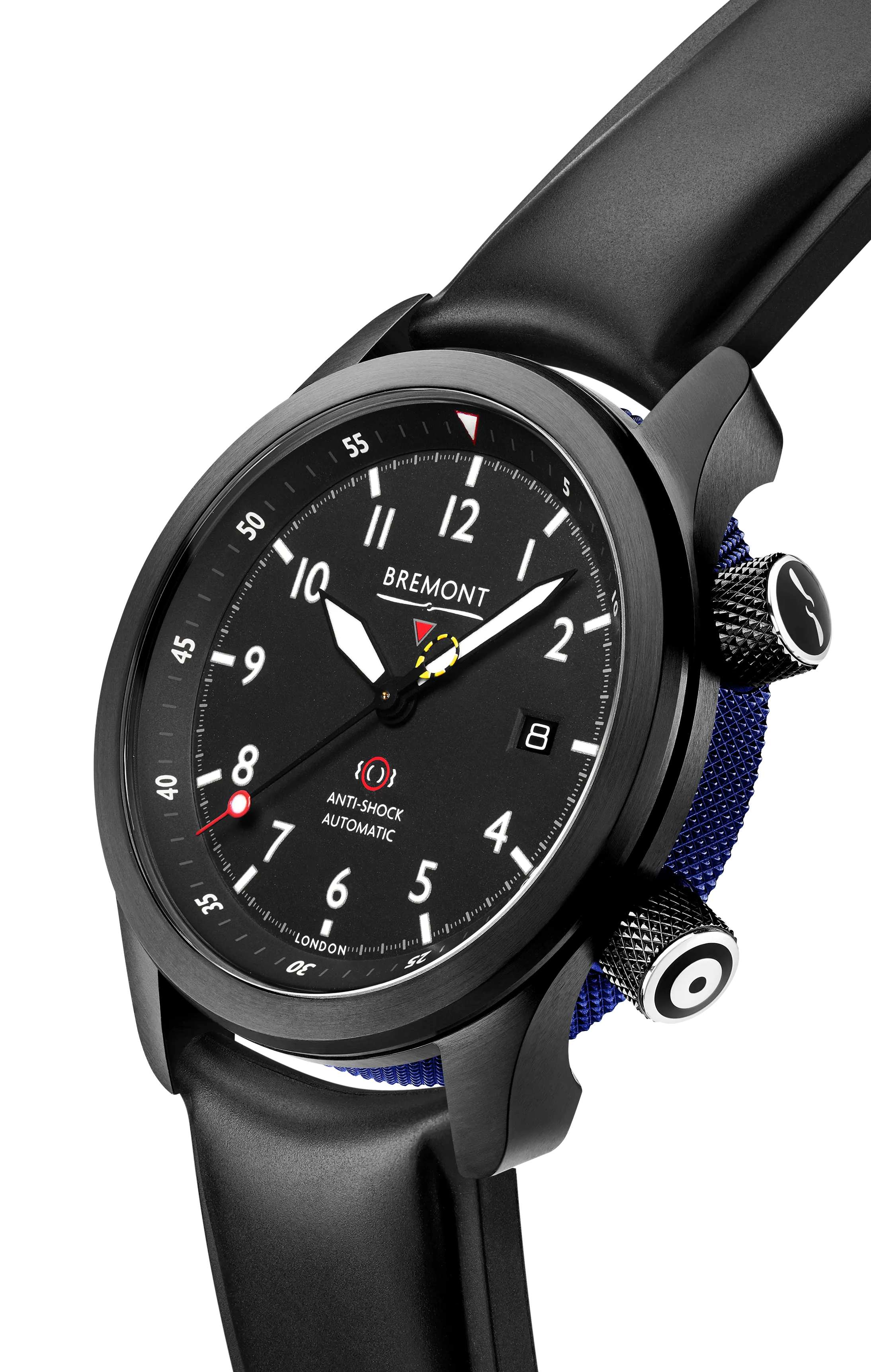 MBII Custom DLC, Black Dial with Dark Blue Barrel & Closed Case Back