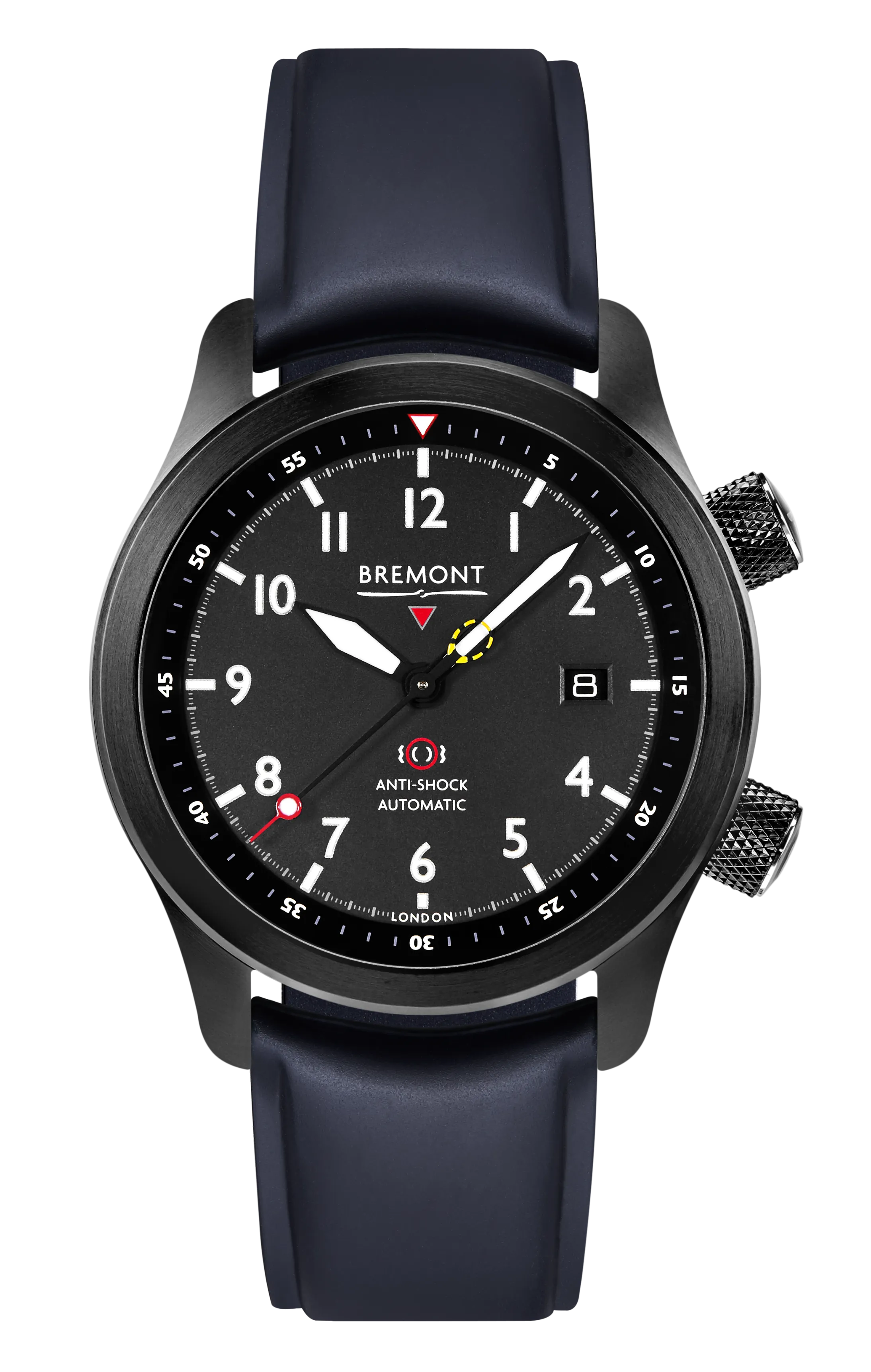 MBII Custom DLC, Black Dial with Dark Blue Barrel & Closed Case Back