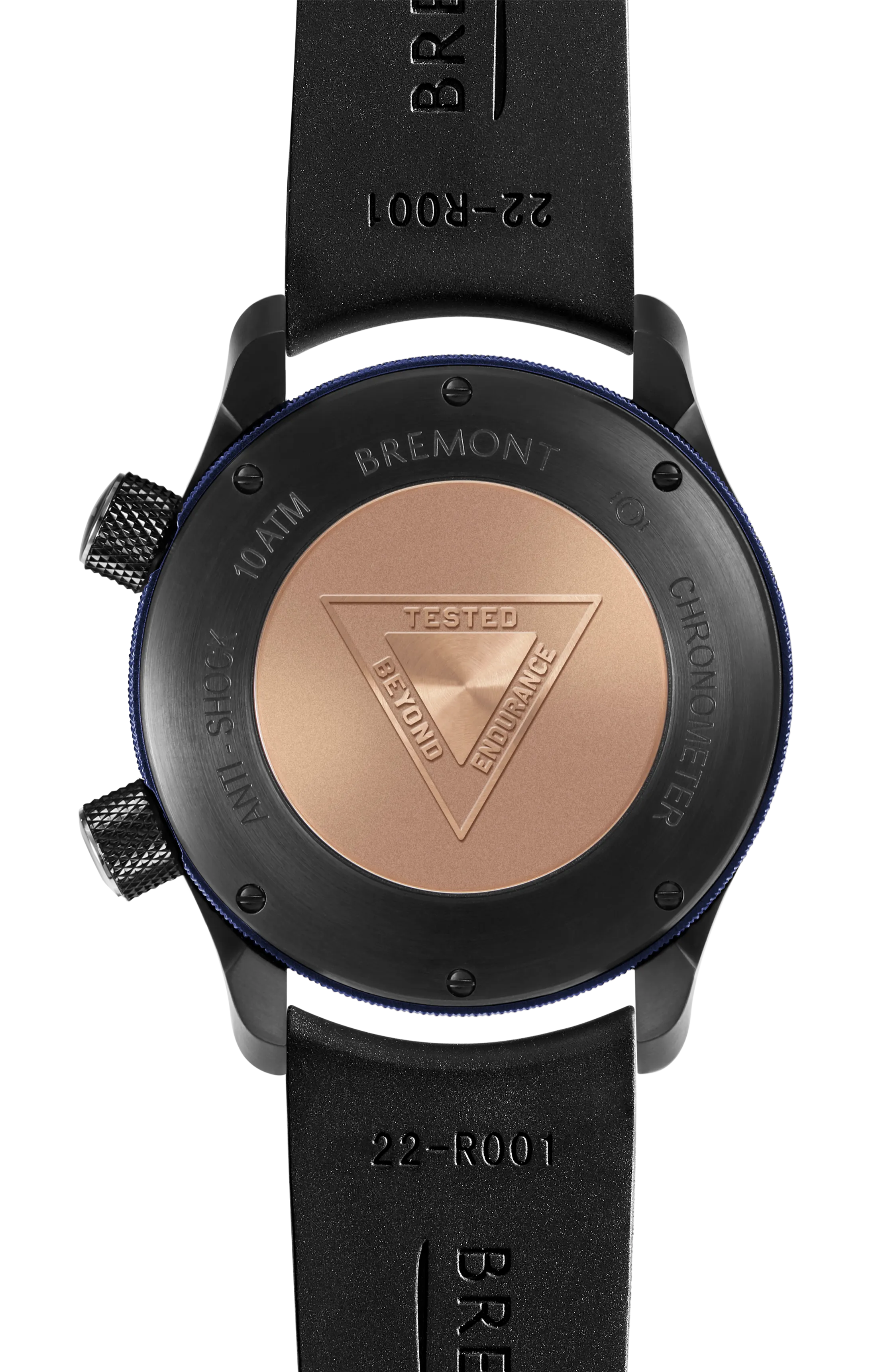 MBII Custom DLC, Black Dial with Dark Blue Barrel & Closed Case Back