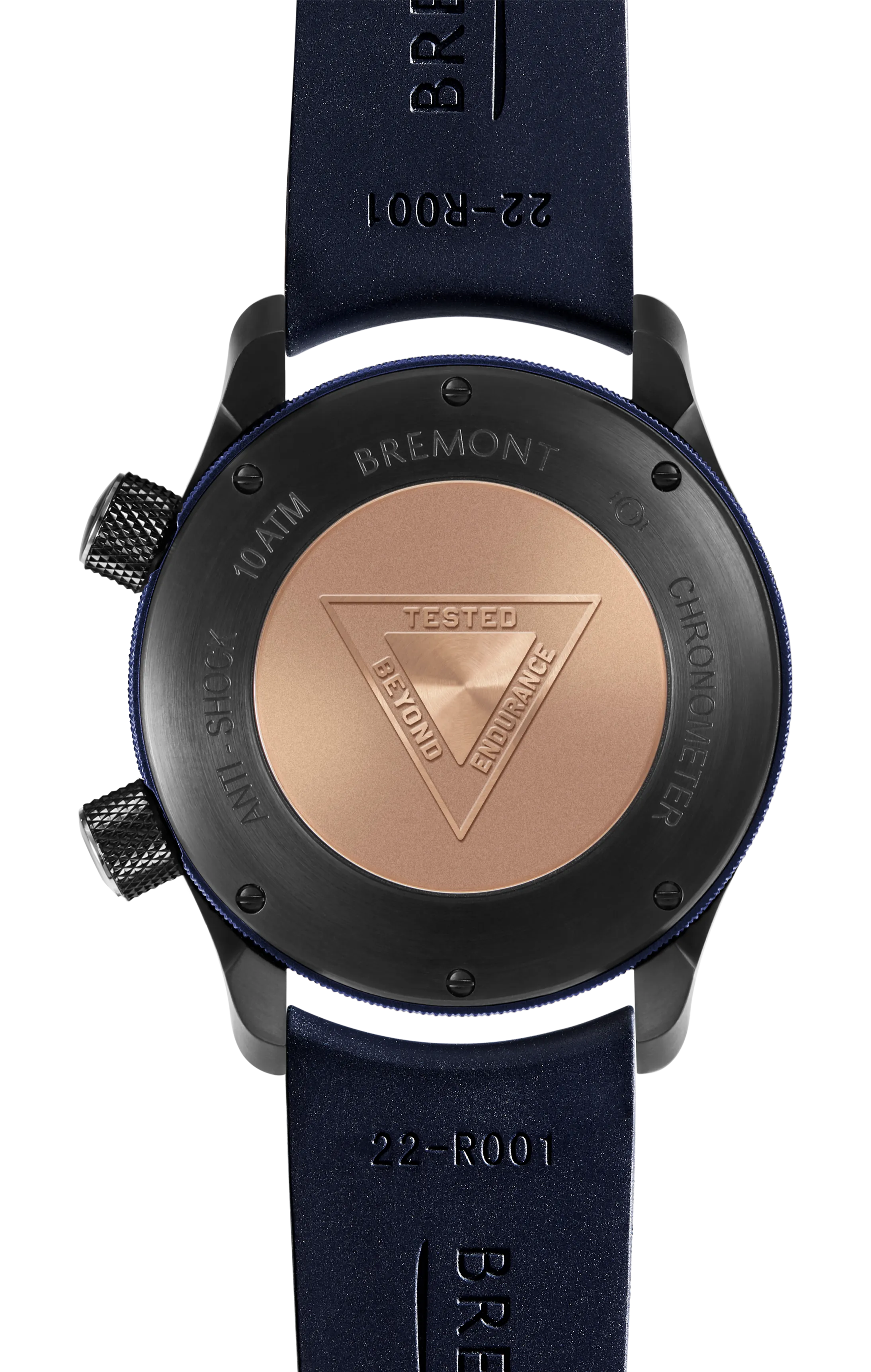 MBII Custom DLC, Black Dial with Dark Blue Barrel & Closed Case Back