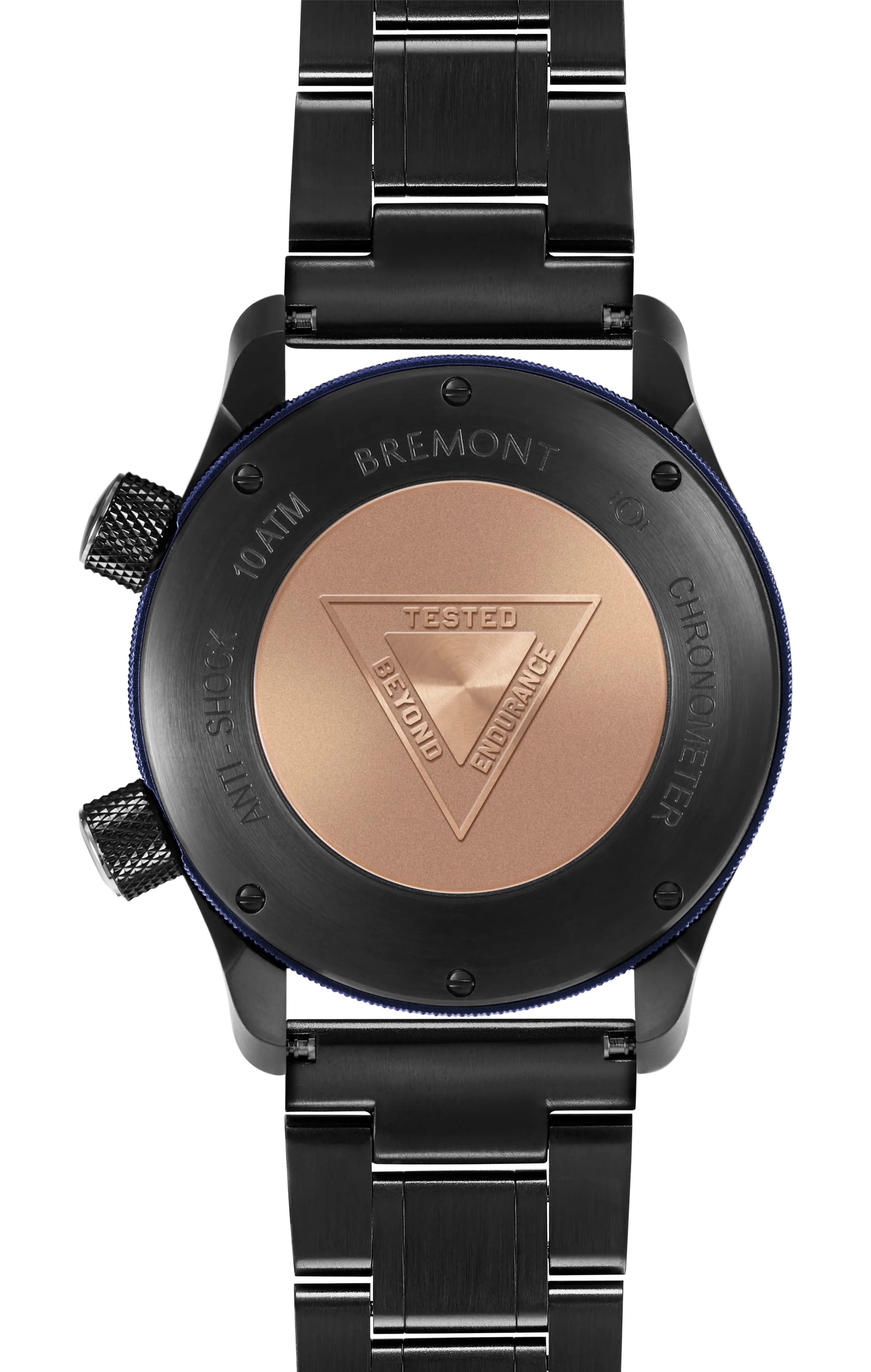 MBII Custom DLC, Black Dial with Dark Blue Barrel & Closed Case Back