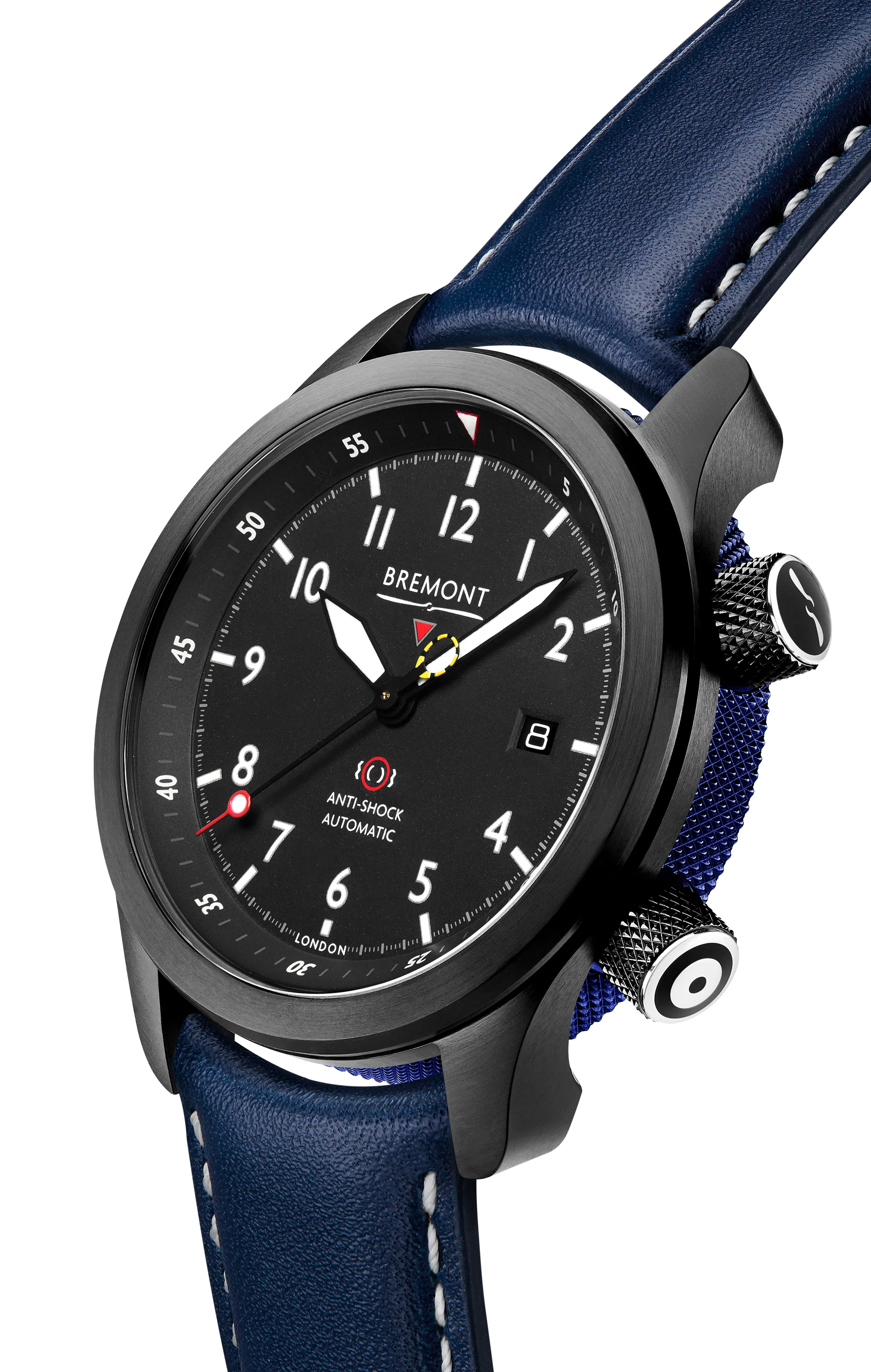 MBII Custom DLC, Black Dial with Dark Blue Barrel & Closed Case Back