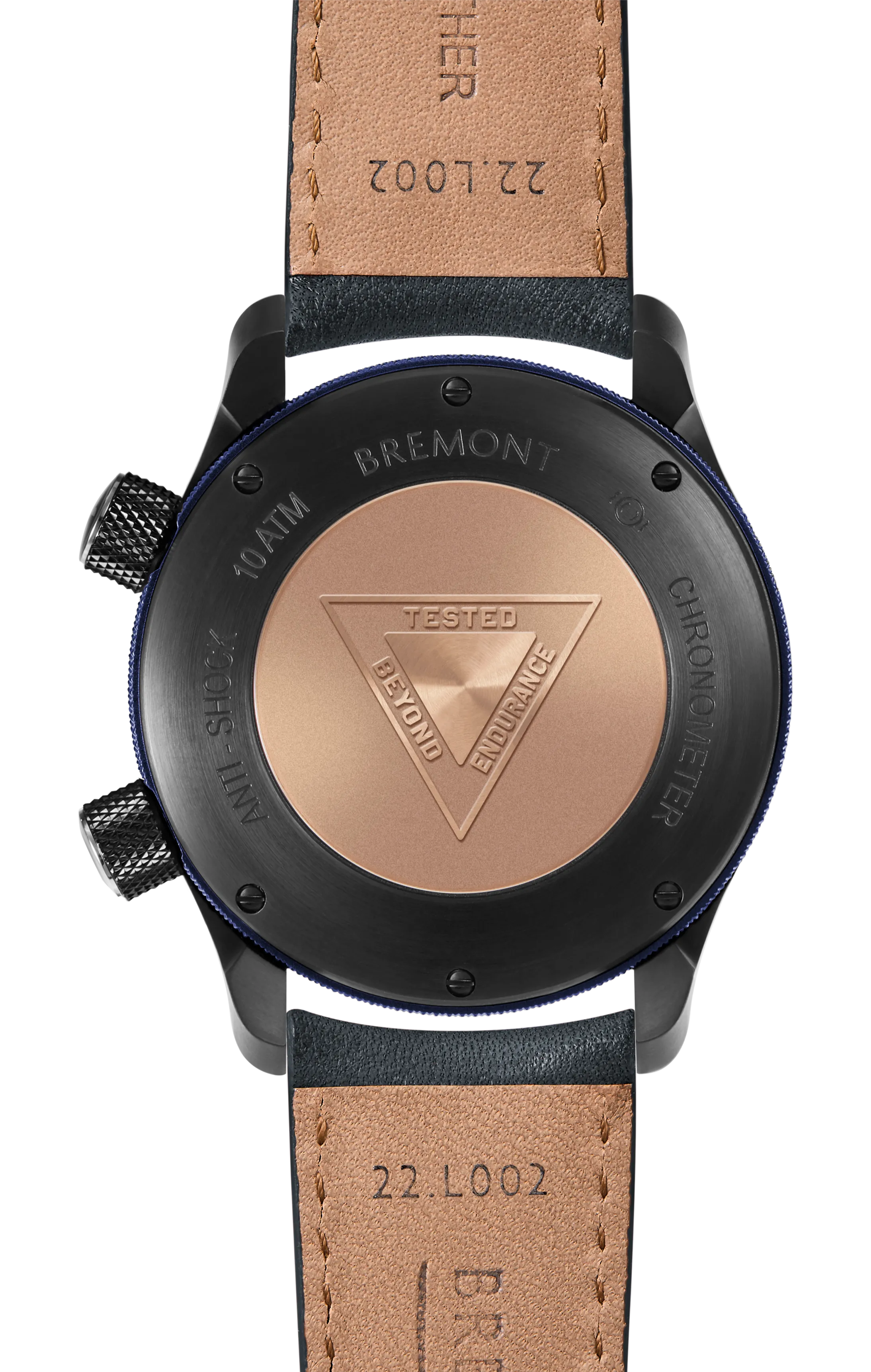 MBII Custom DLC, Black Dial with Dark Blue Barrel & Closed Case Back