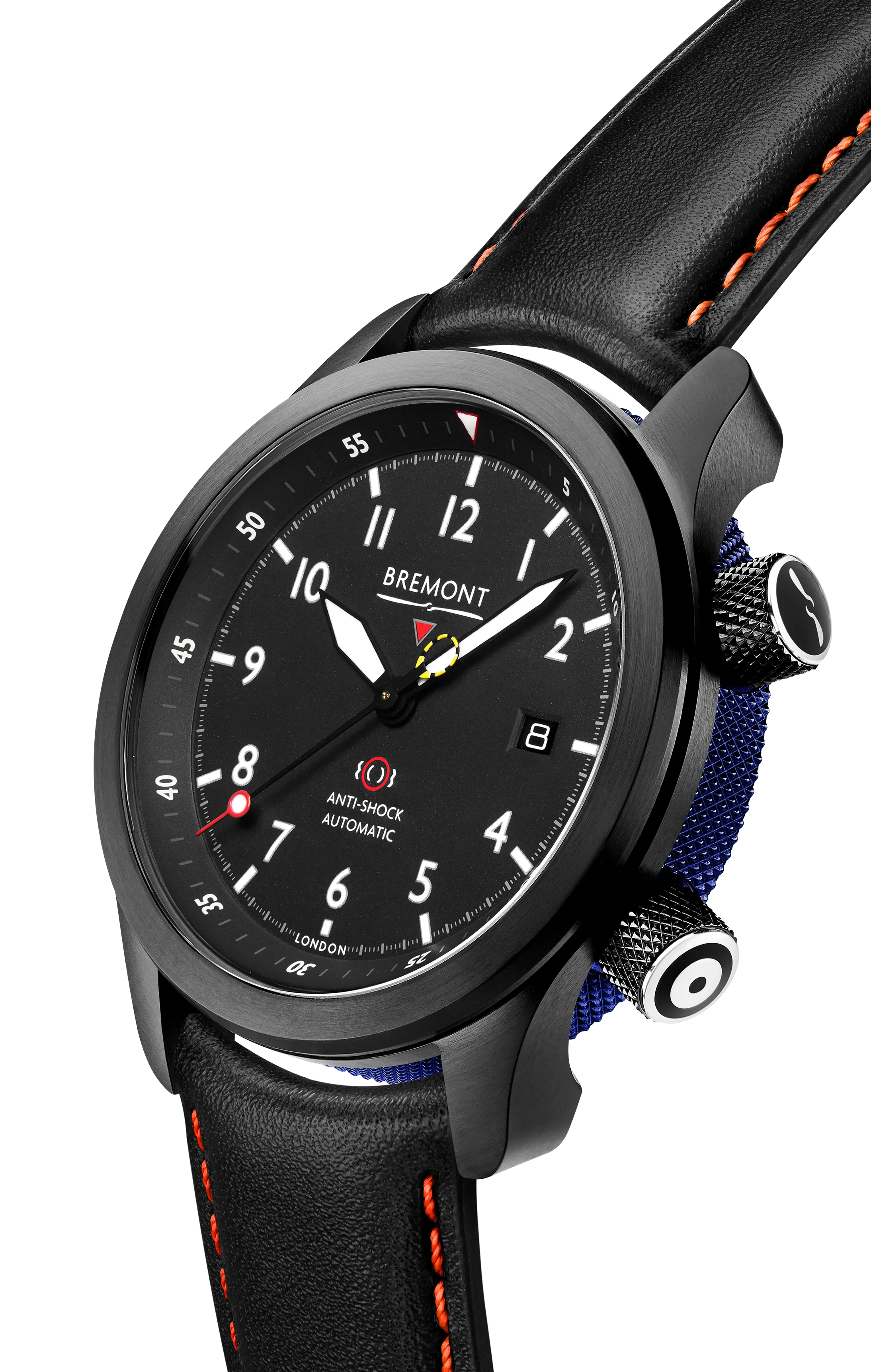 MBII Custom DLC, Black Dial with Dark Blue Barrel & Closed Case Back