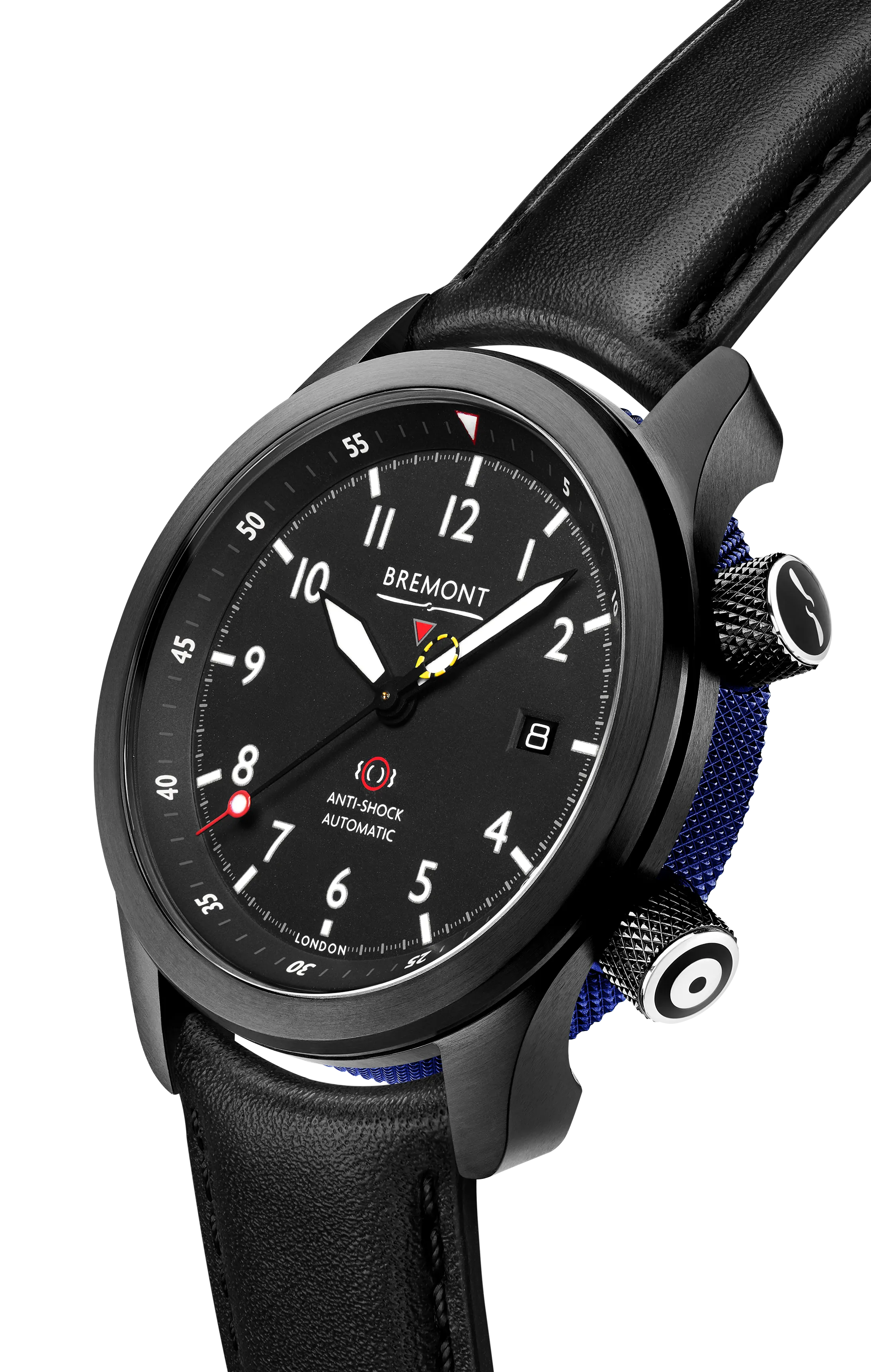 MBII Custom DLC, Black Dial with Dark Blue Barrel & Closed Case Back