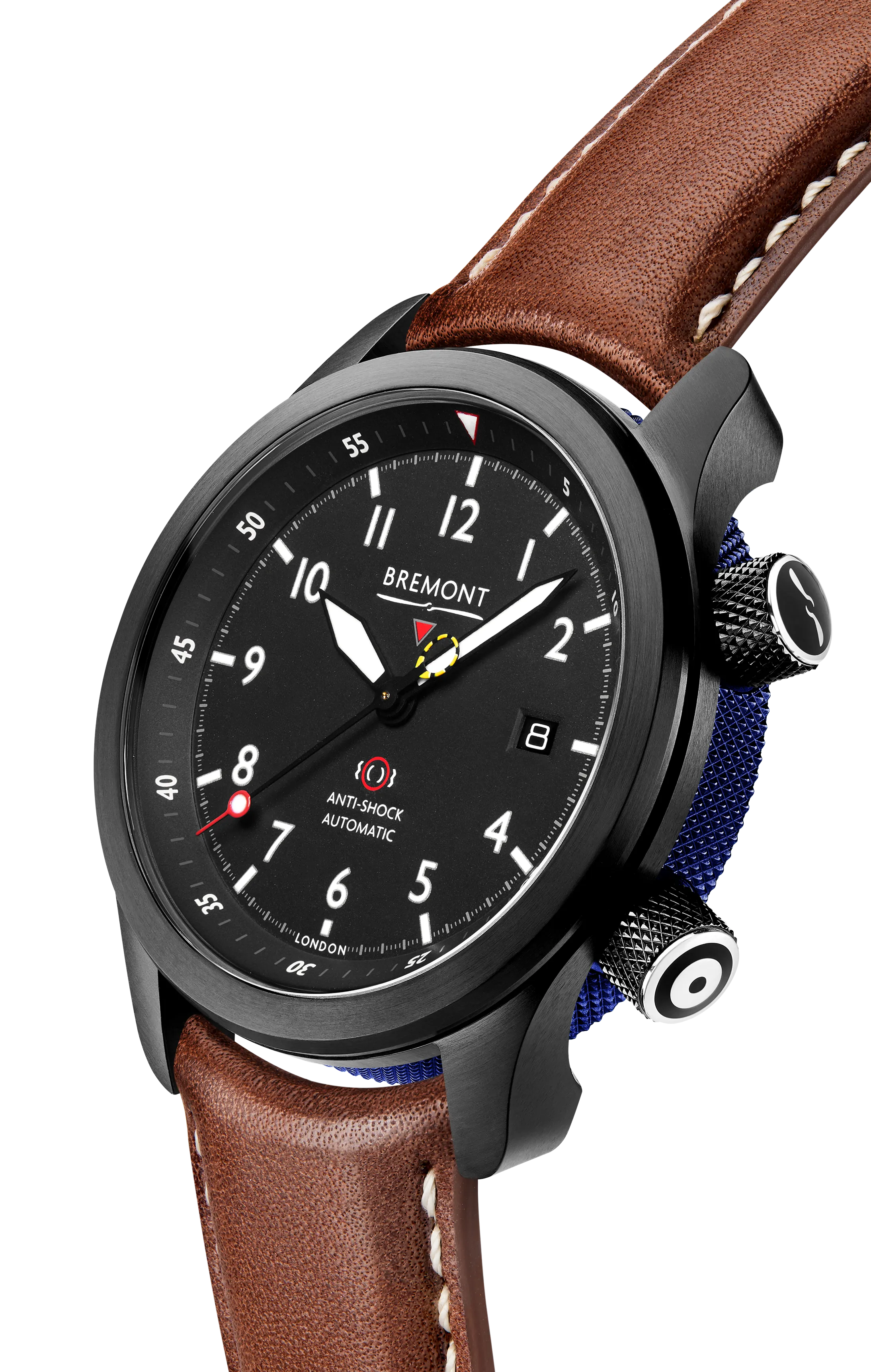 MBII Custom DLC, Black Dial with Dark Blue Barrel & Closed Case Back