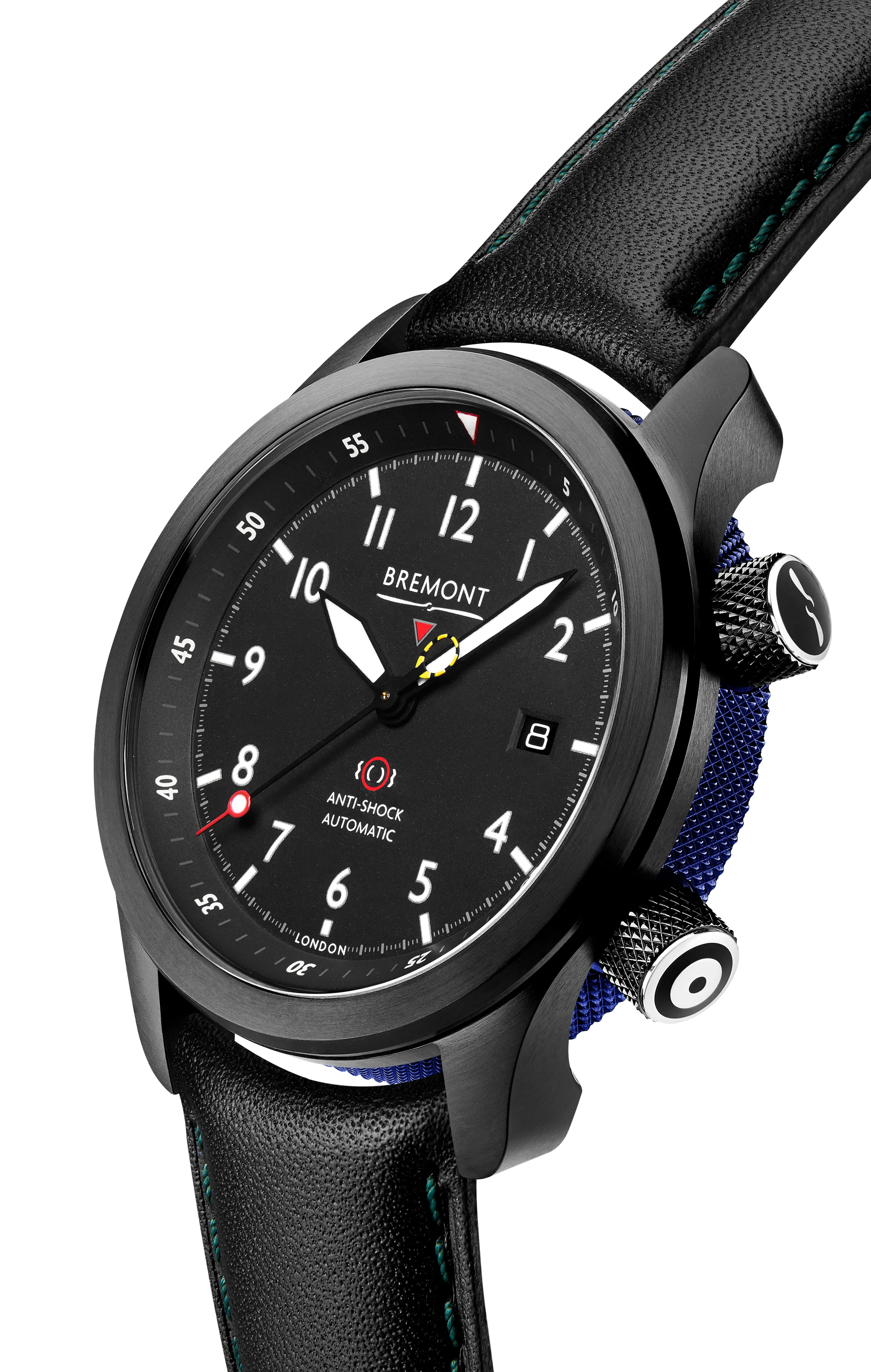 MBII Custom DLC, Black Dial with Dark Blue Barrel & Closed Case Back