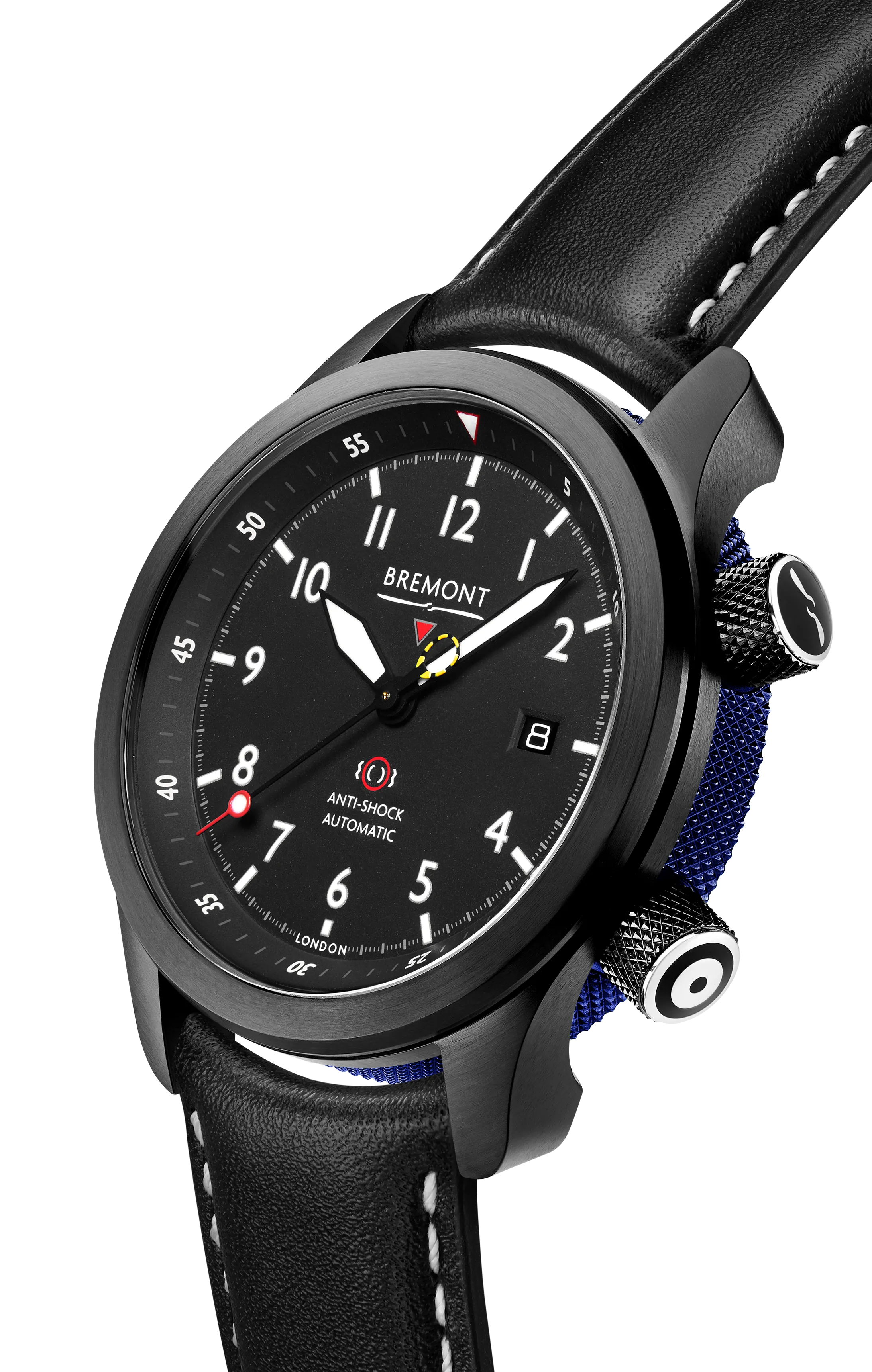 MBII Custom DLC, Black Dial with Dark Blue Barrel & Closed Case Back
