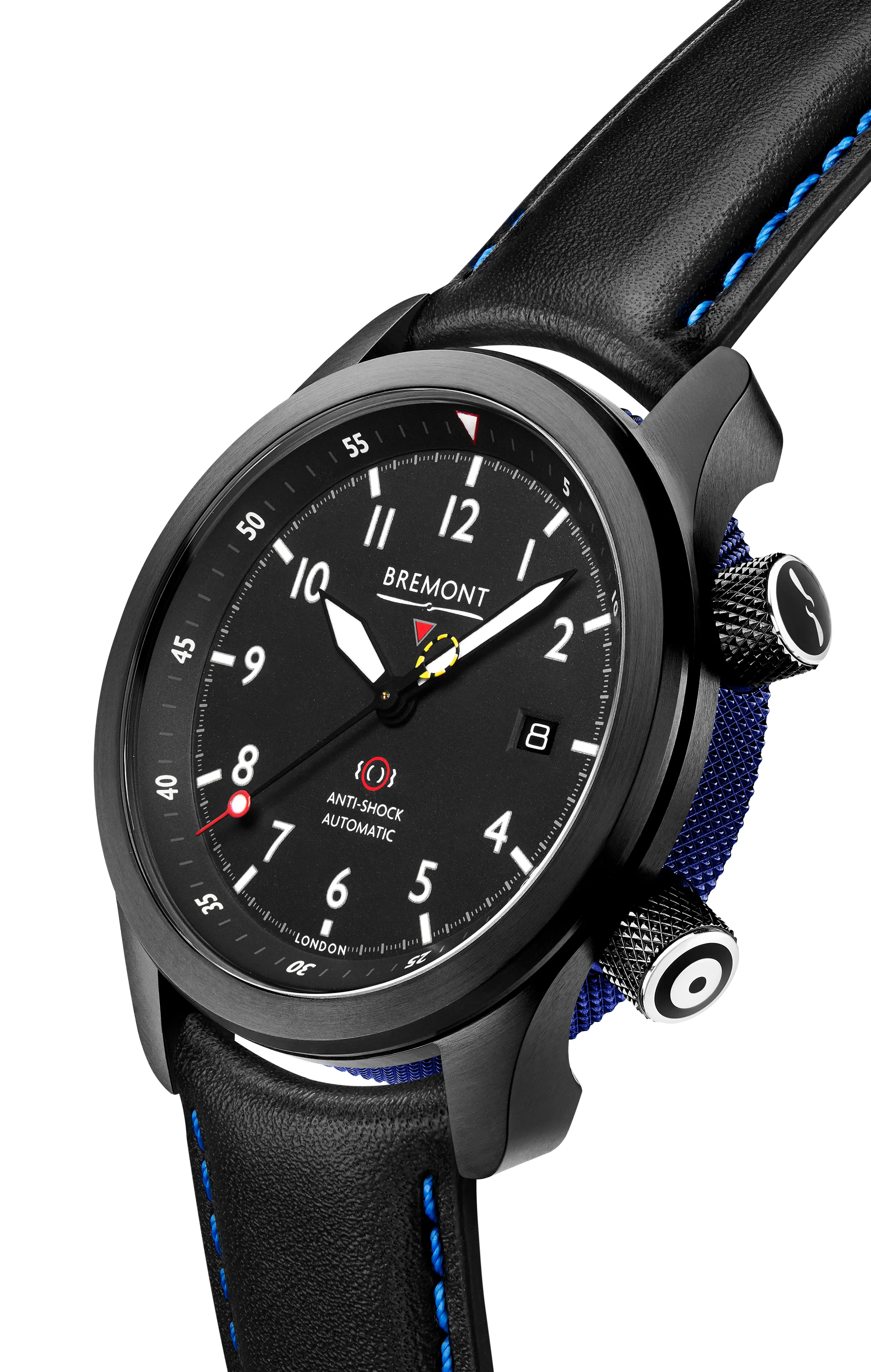 MBII Custom DLC, Black Dial with Dark Blue Barrel & Closed Case Back