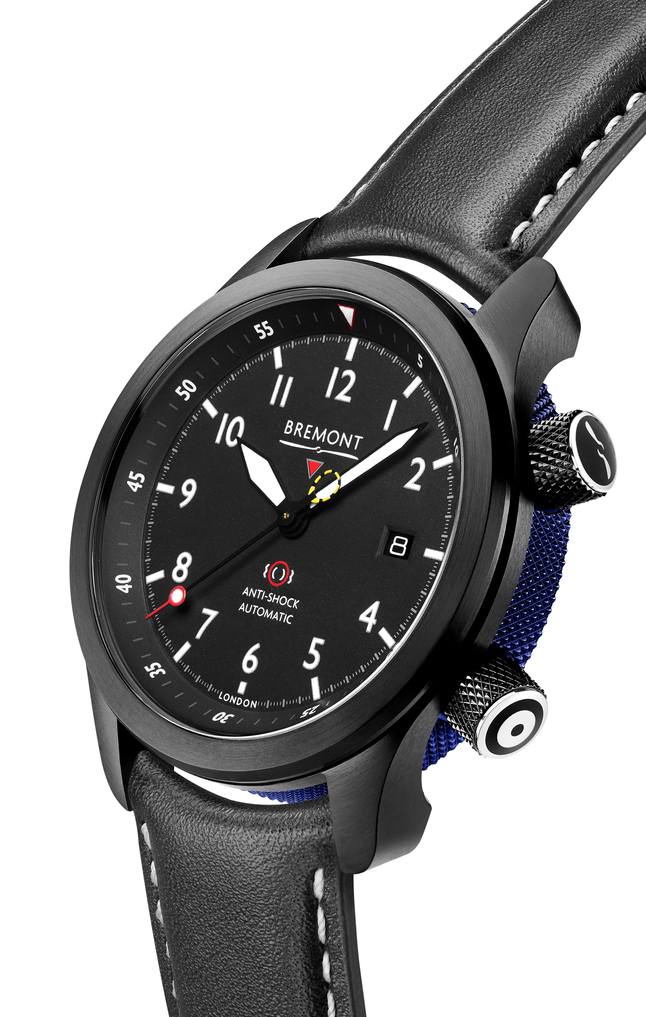 MBII Custom DLC, Black Dial with Dark Blue Barrel & Closed Case Back