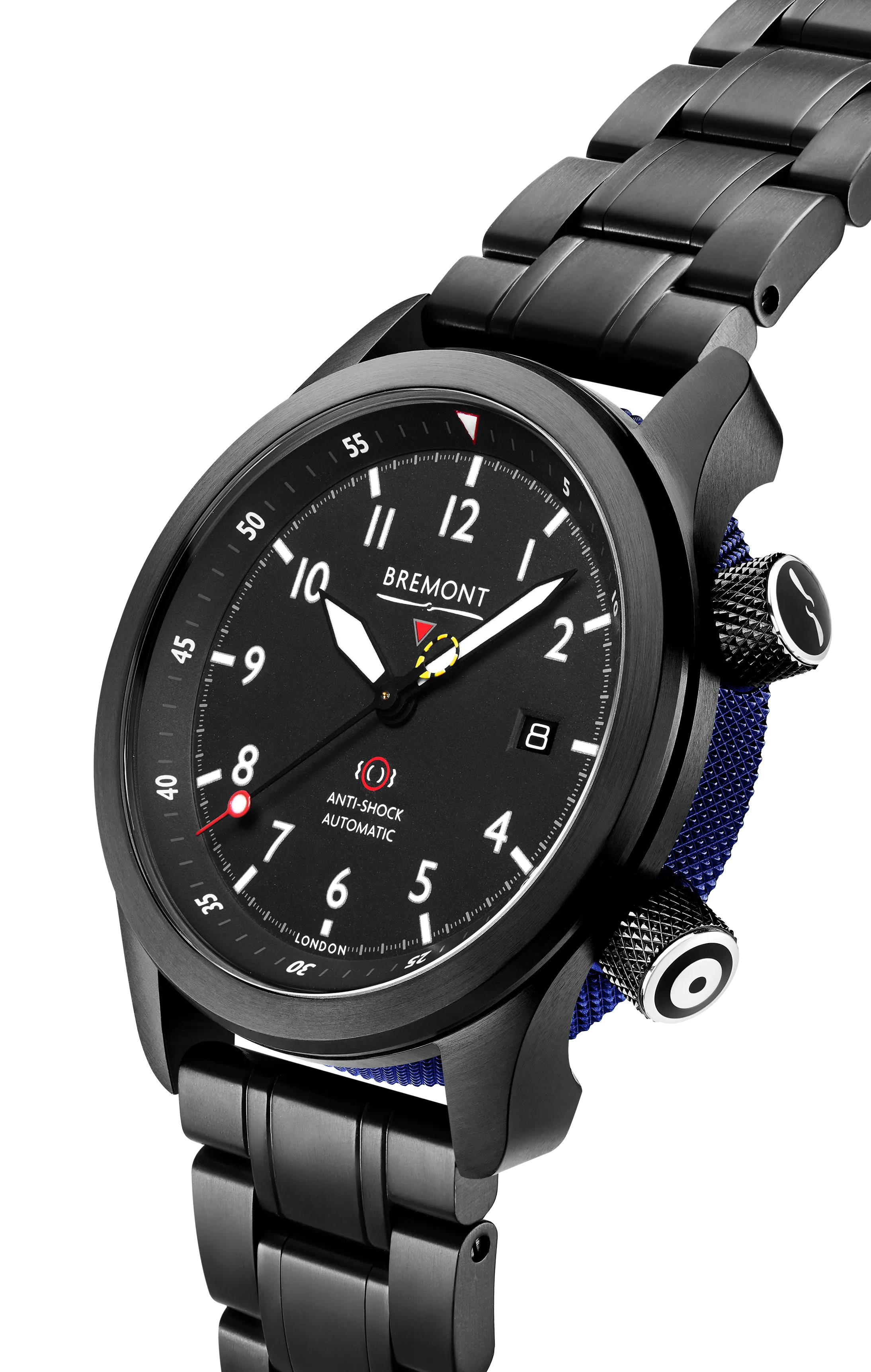 MBII Custom DLC, Black Dial with Dark Blue Barrel & Closed Case Back