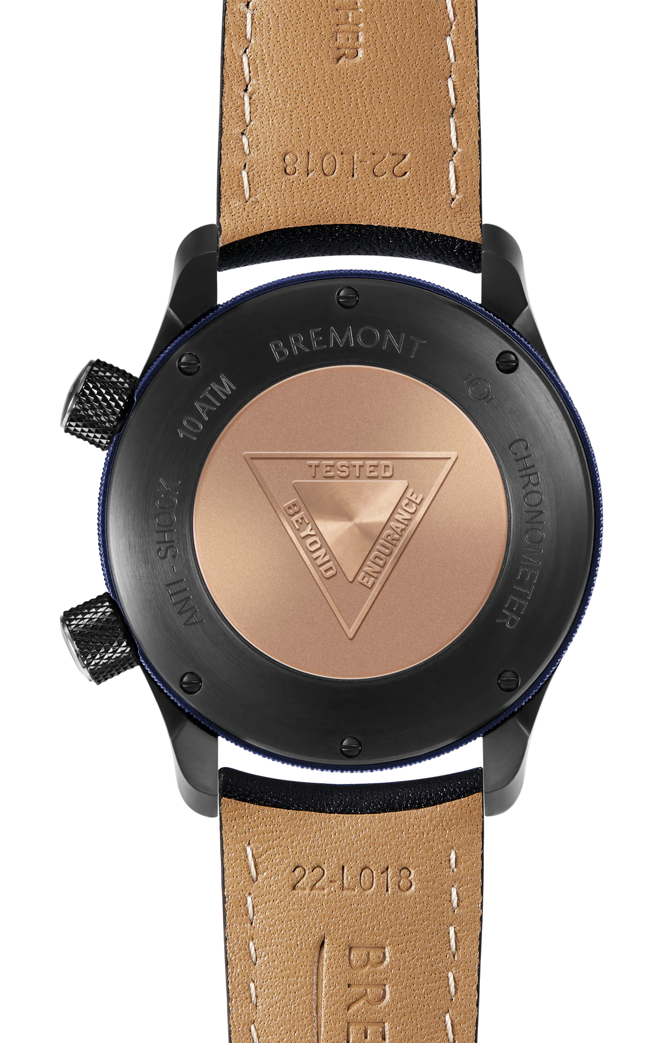 MBII Custom DLC, Black Dial with Dark Blue Barrel & Closed Case Back