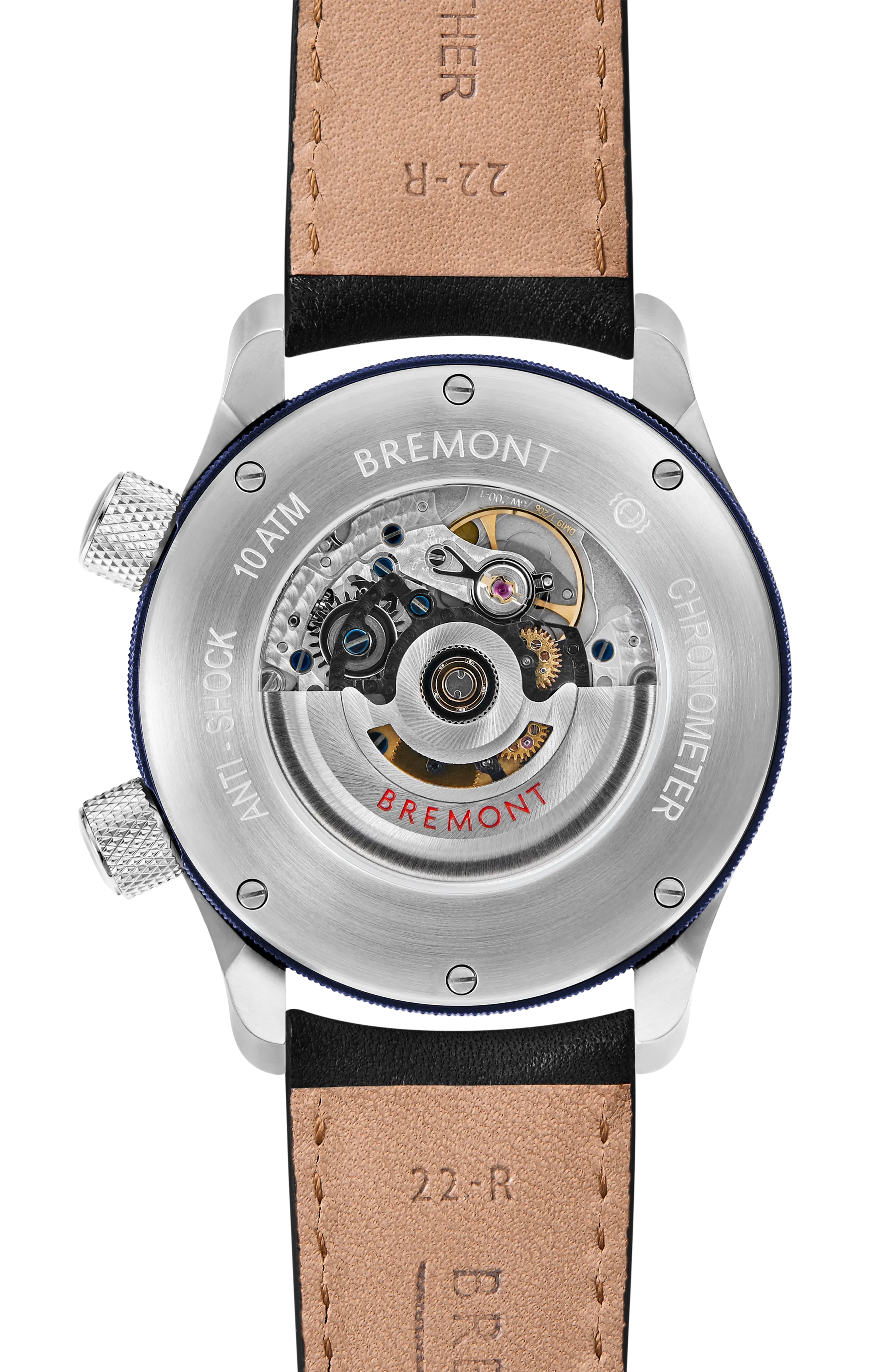 MBII Custom Stainless Steel, Blue Dial with Dark Blue Barrel & Open Case Back