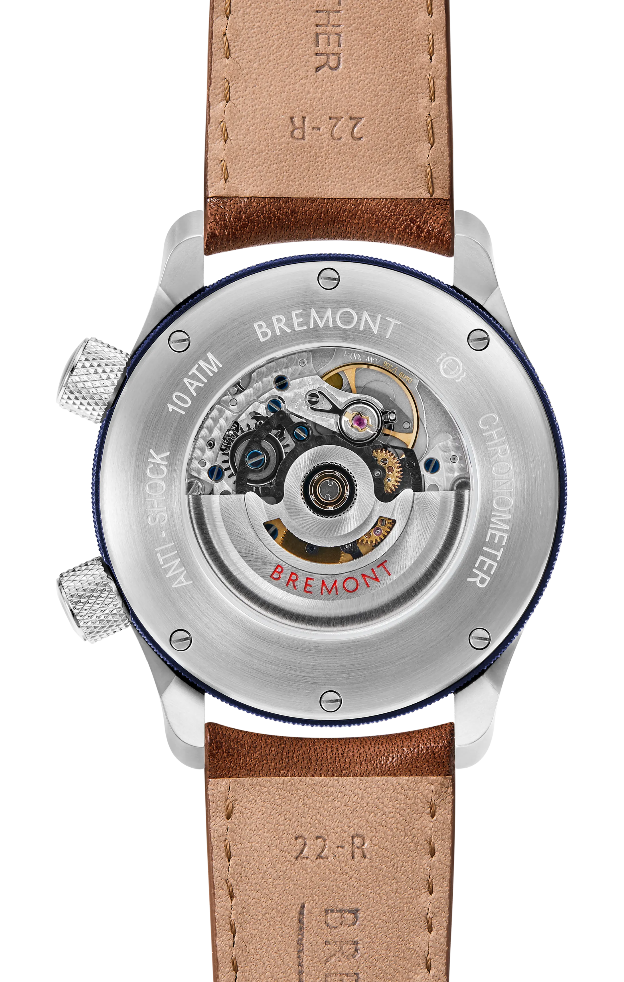 MBII Custom Stainless Steel, Blue Dial with Dark Blue Barrel & Open Case Back