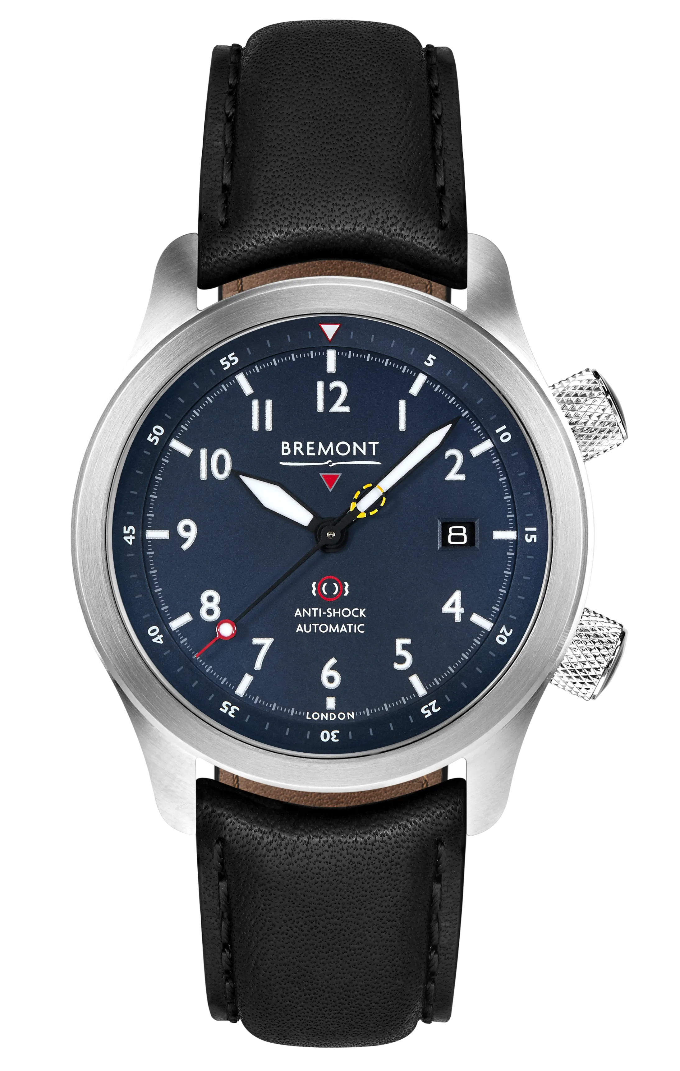 MBII Custom Stainless Steel, Blue Dial with Dark Blue Barrel & Open Case Back