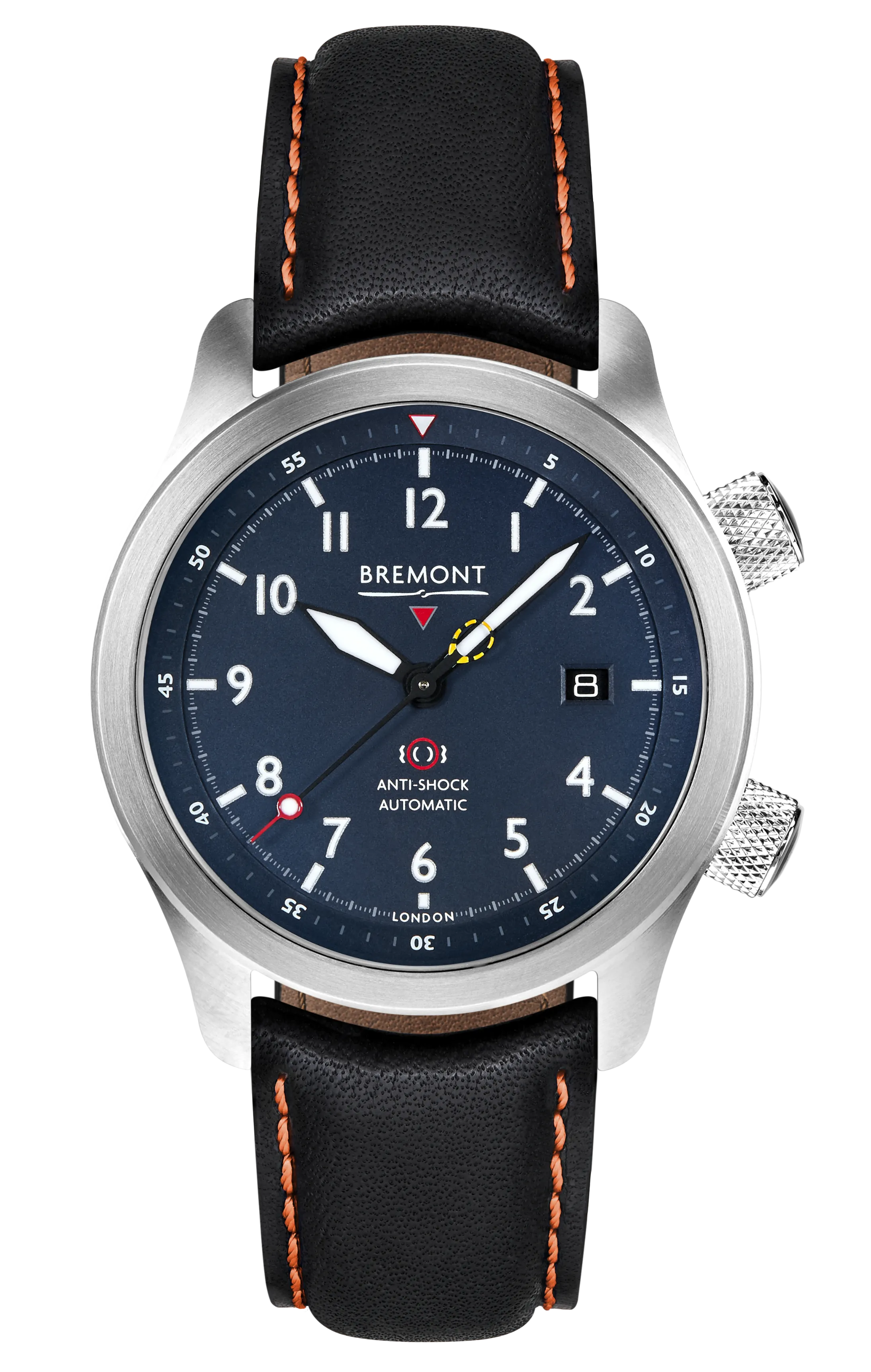 MBII Custom Stainless Steel, Blue Dial with Dark Blue Barrel & Open Case Back