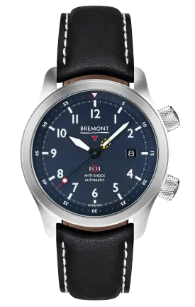 MBII Custom Stainless Steel, Blue Dial with Dark Blue Barrel & Open Case Back