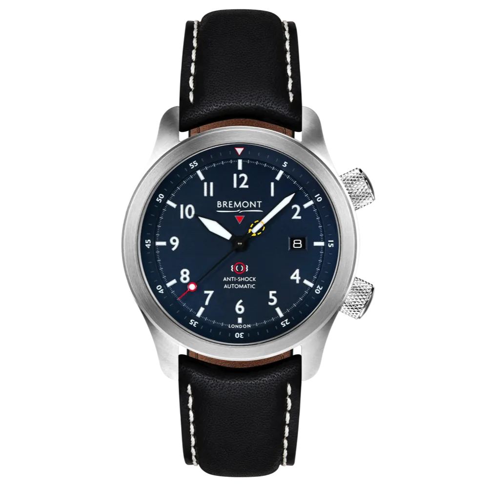 MBII Custom Stainless Steel, Blue Dial with Titanium Barrel & Closed Case Back