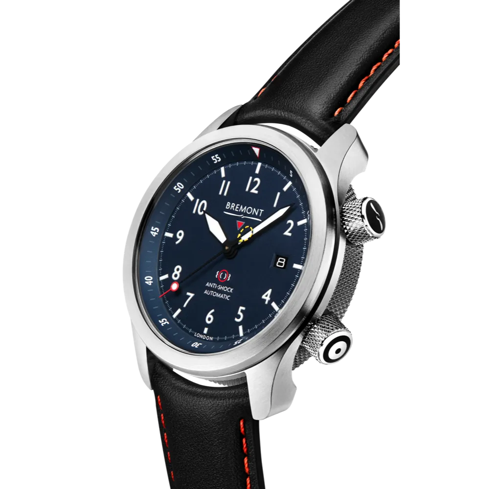 MBII Custom Stainless Steel, Blue Dial with Titanium Barrel & Closed Case Back
