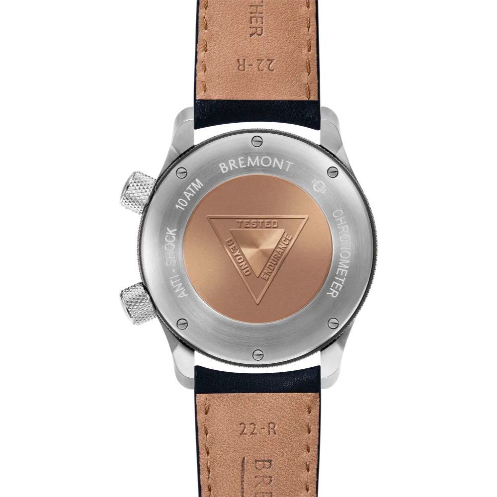 MBII Custom Stainless Steel, Blue Dial with Titanium Barrel & Closed Case Back