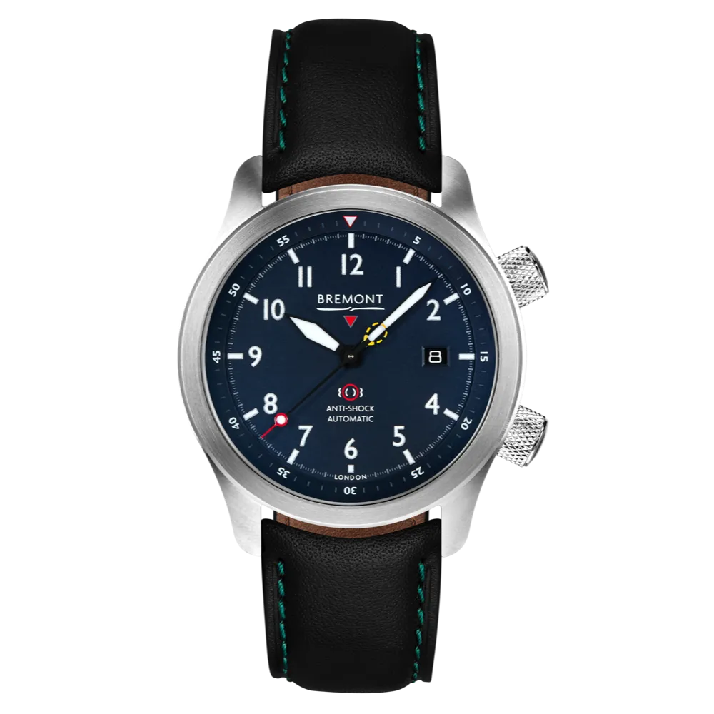 MBII Custom Stainless Steel, Blue Dial with Titanium Barrel & Closed Case Back