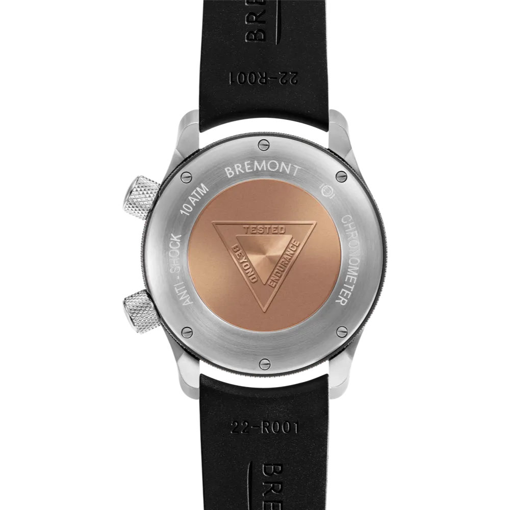 MBII Custom Stainless Steel, Blue Dial with Titanium Barrel & Closed Case Back