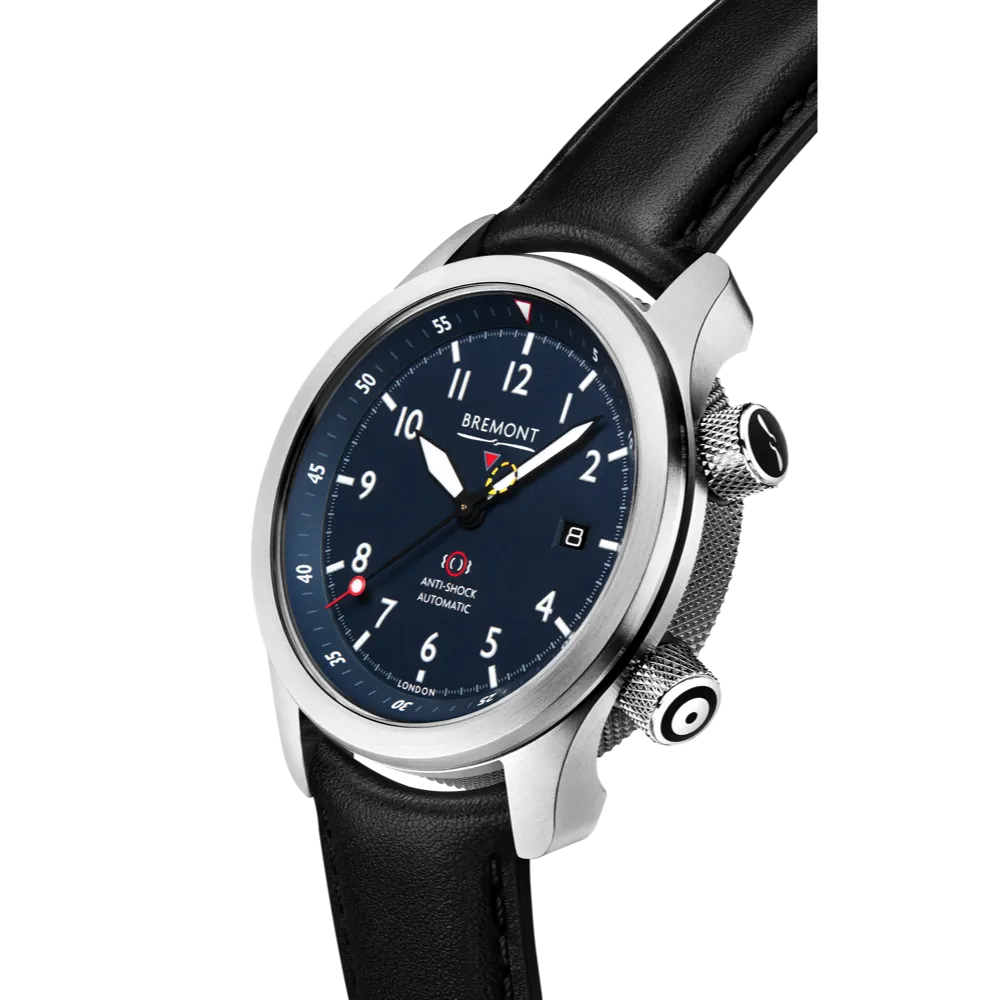 MBII Custom Stainless Steel, Blue Dial with Titanium Barrel & Closed Case Back