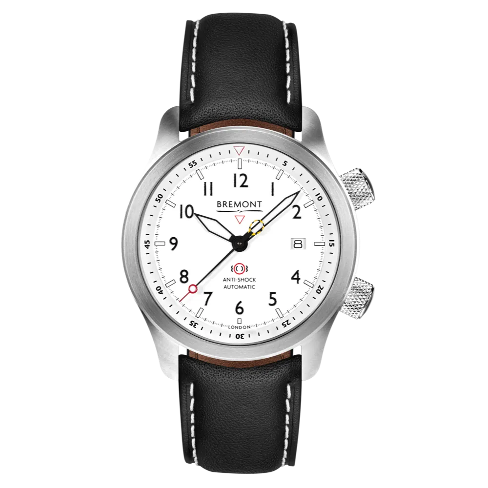 MBII Custom Stainless Steel, White Dial with Jet Barrel & Open Case Back