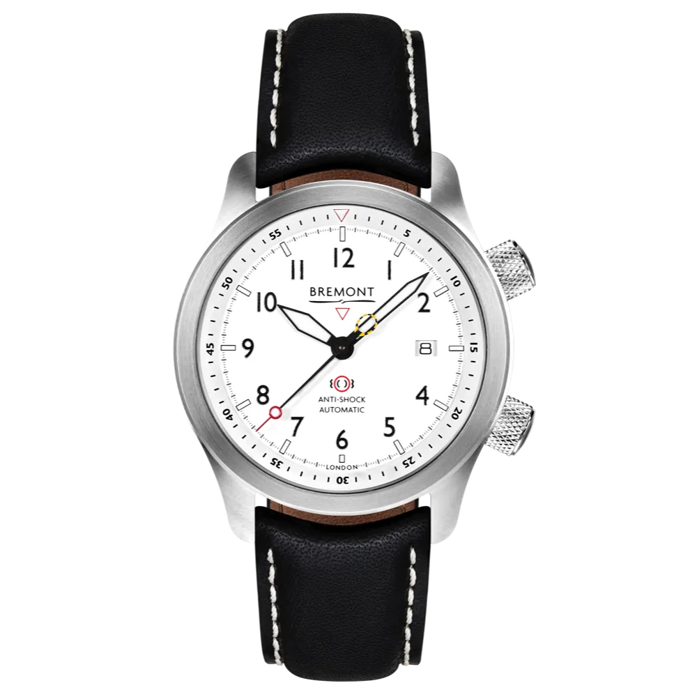 MBII Custom Stainless Steel, White Dial with Jet Barrel & Open Case Back