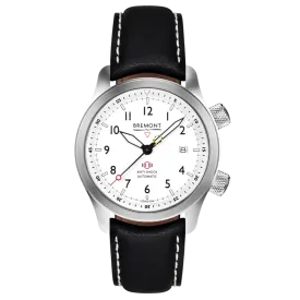 MBII Custom Stainless Steel, White Dial with Yellow Barrel & Open Case Back
