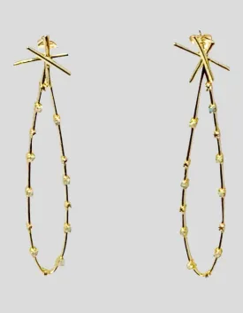 Melinda Maria Rose Opal Drop Earrings