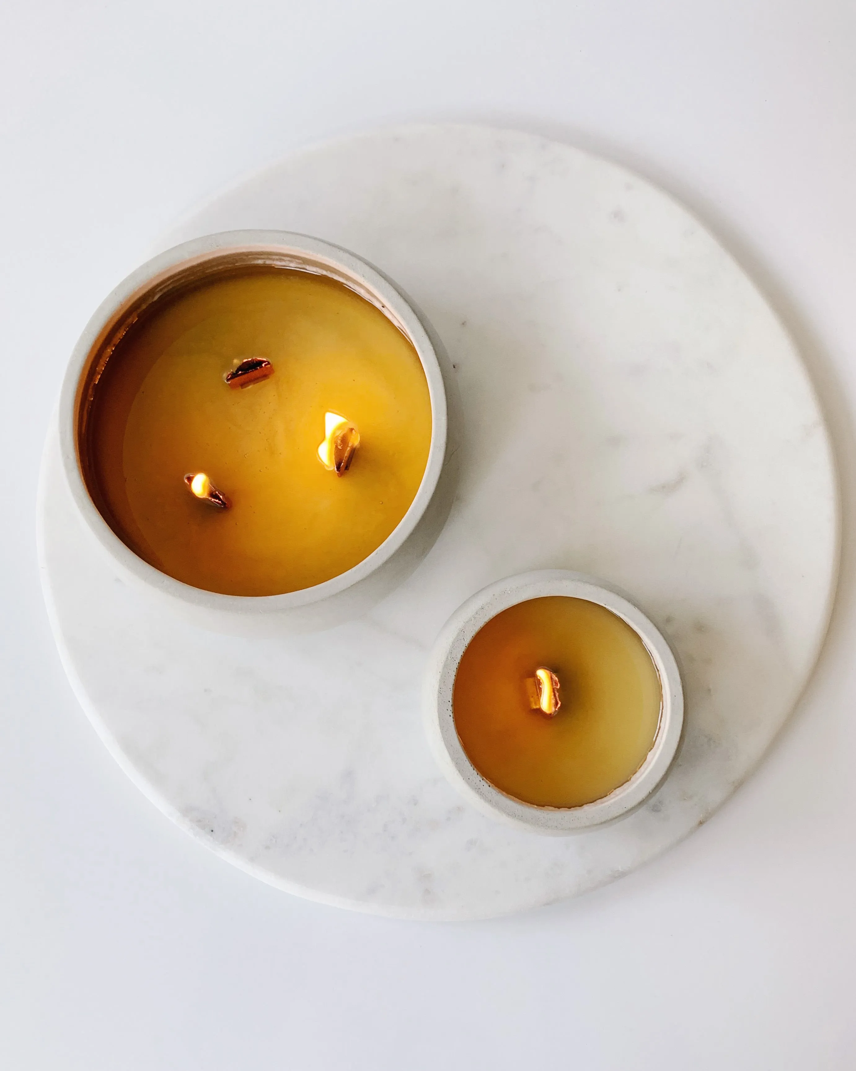 Mojave Dreams Coconut Soy Candle - Concrete Wooden Wick Vessel