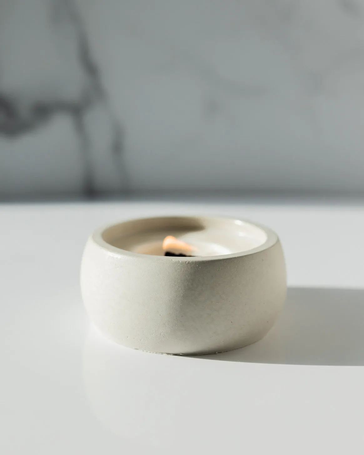 Mojave Dreams Coconut Soy Candle - Concrete Wooden Wick Vessel