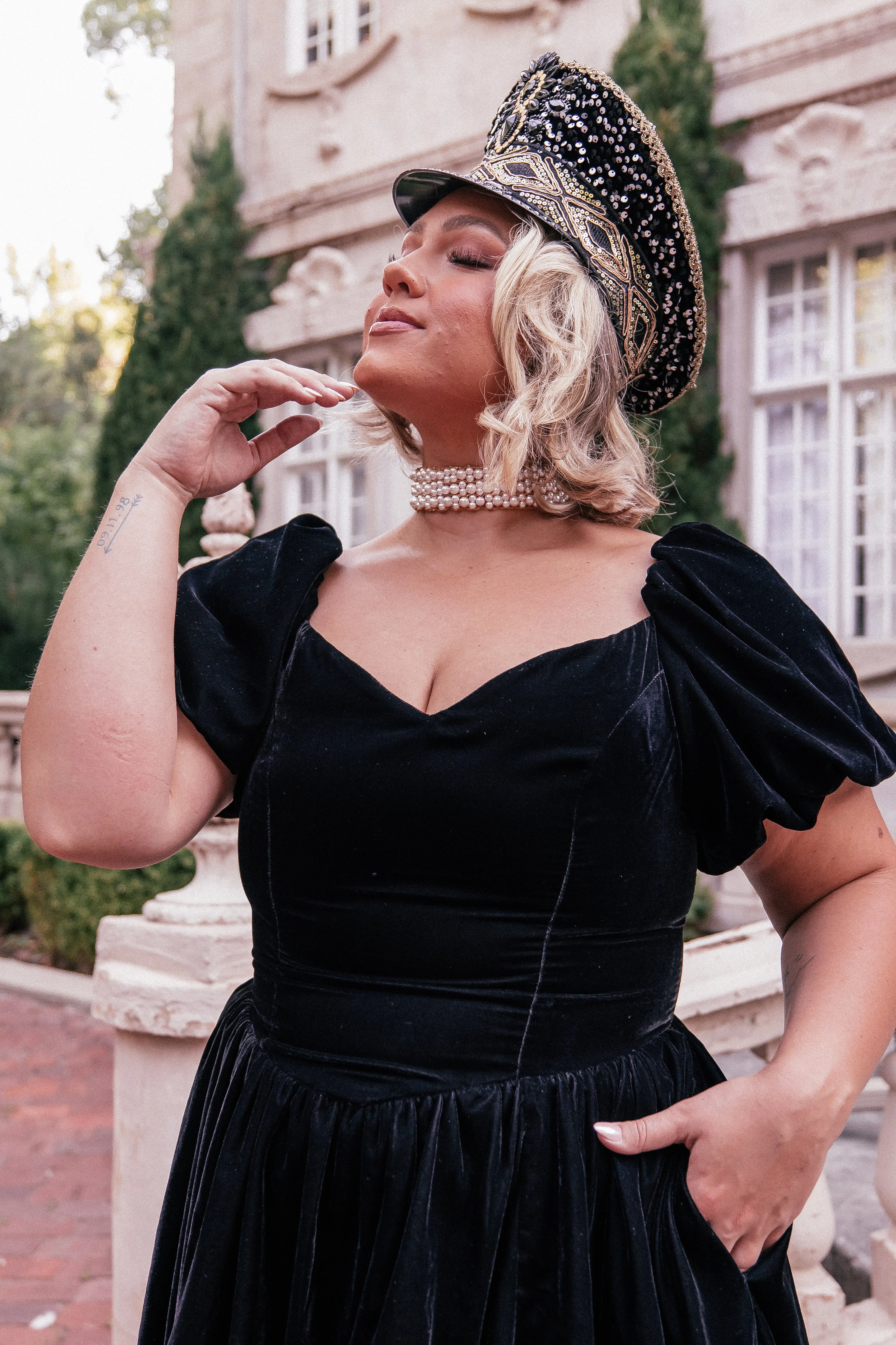 Moonlit Pearl Layered Choker