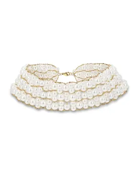 Moonlit Pearl Layered Choker