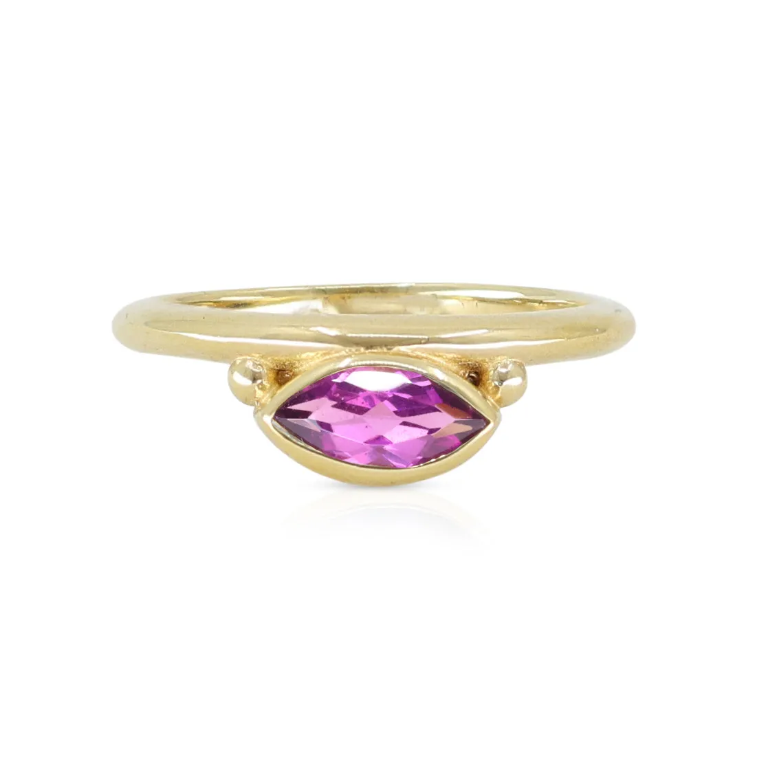 Nyra Marquise Rhodolite Gold Stacker