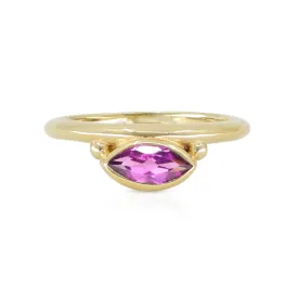 Nyra Marquise Rhodolite Gold Stacker
