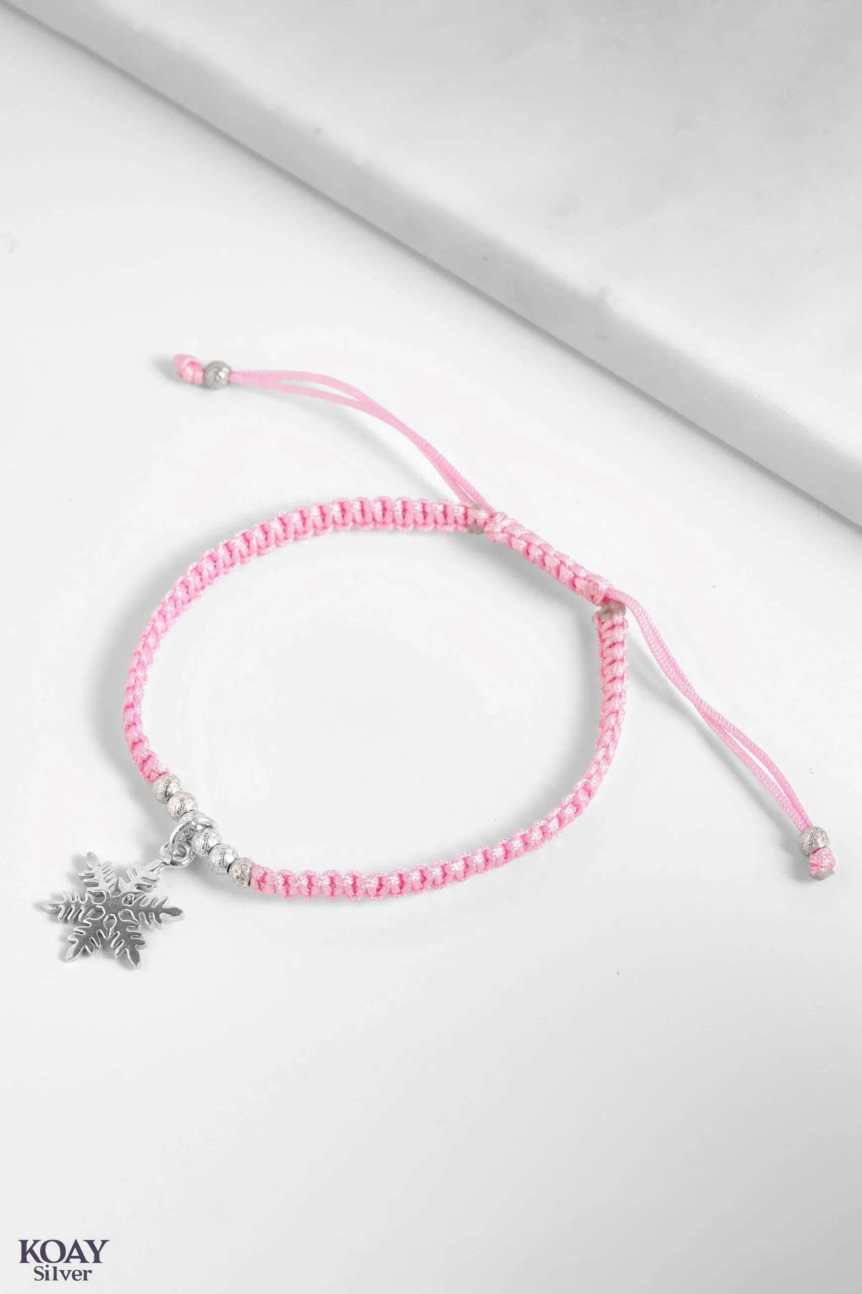 Pink Snowflake Bracelet